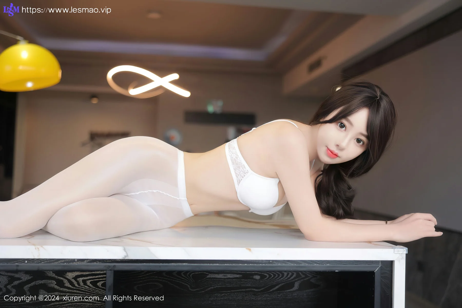 XiuRen 秀人 No.8564 桃妖夭 白色芭蕾连体衣性感写真 - 37