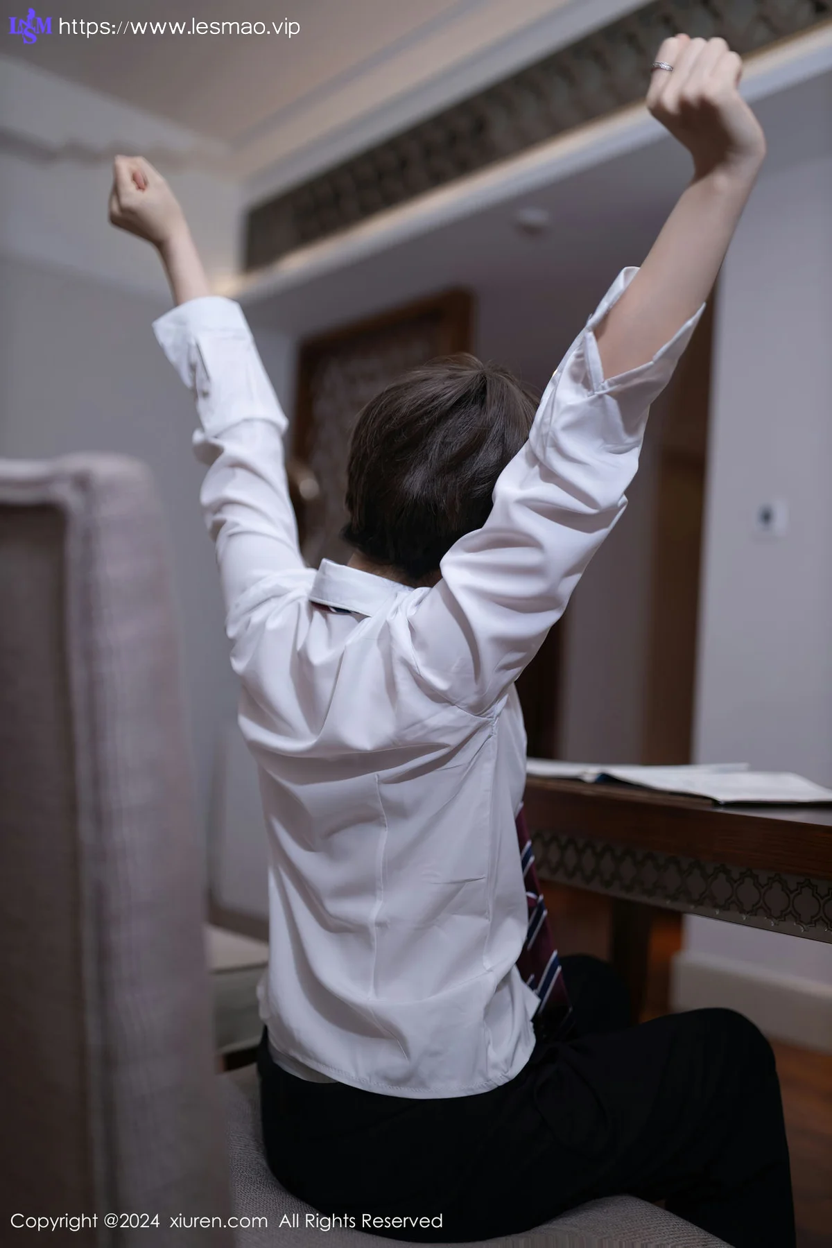 XiuRen 秀人 No.8579 杏子Yada 灰色制服性感写真2 - 81