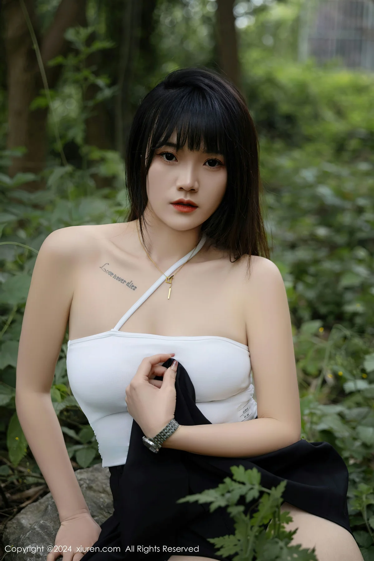 XiuRen 秀人 No.8586 唐安诺 魅惑黑丝性感写真 - 13