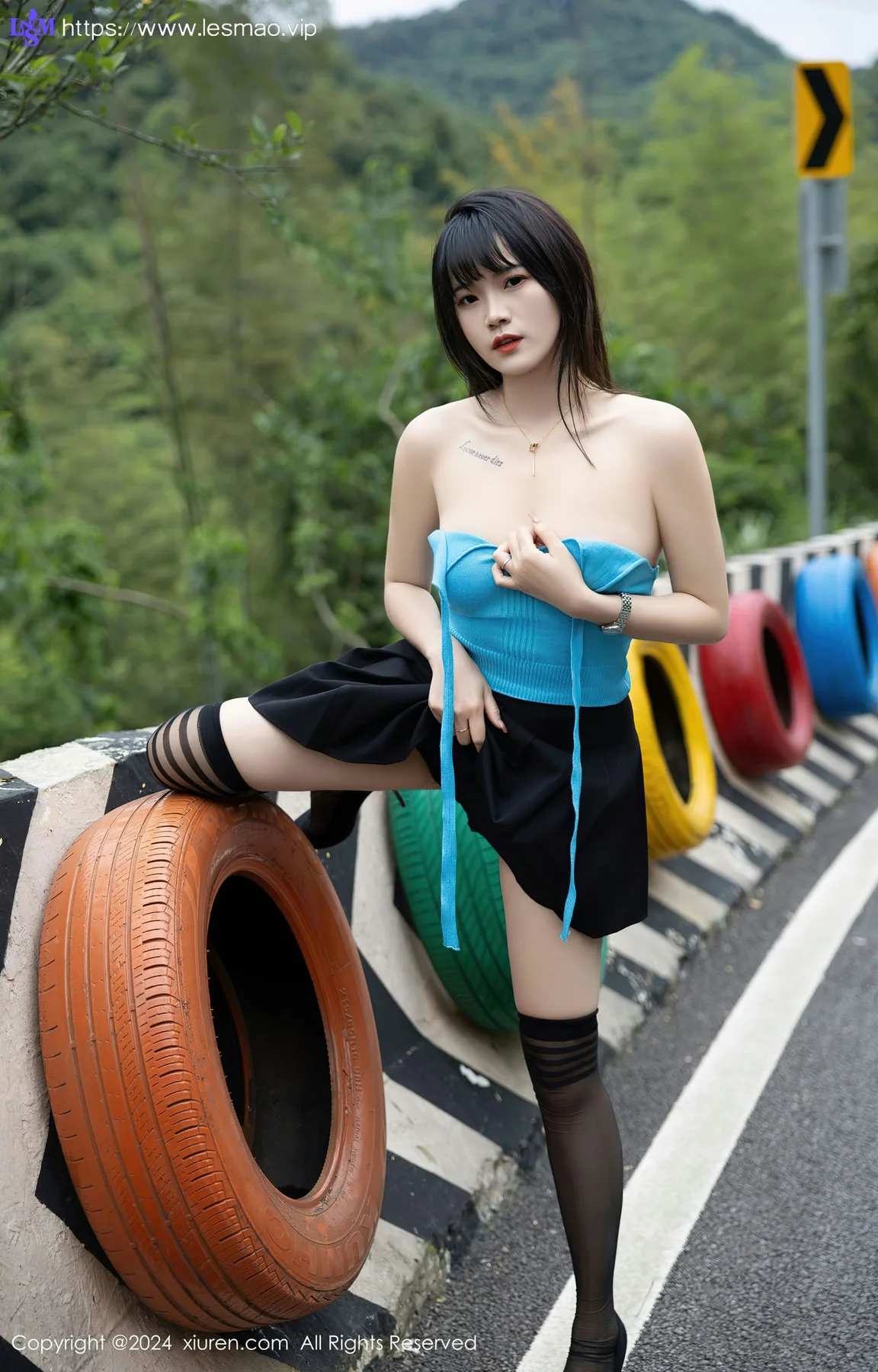 XiuRen 秀人 No.8586 唐安诺 魅惑黑丝性感写真 - 26