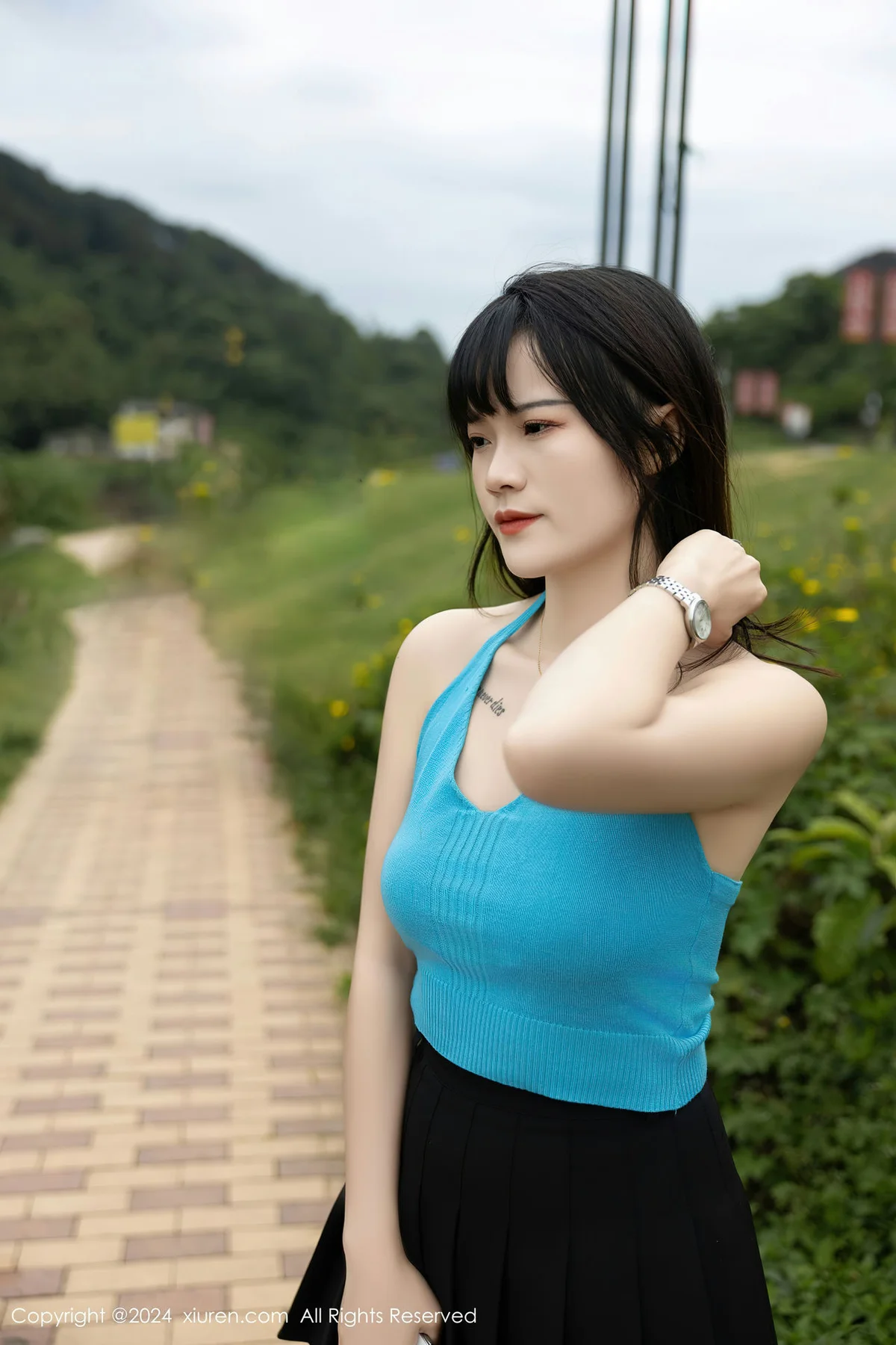 XiuRen 秀人 No.8586 唐安诺 魅惑黑丝性感写真 - 49