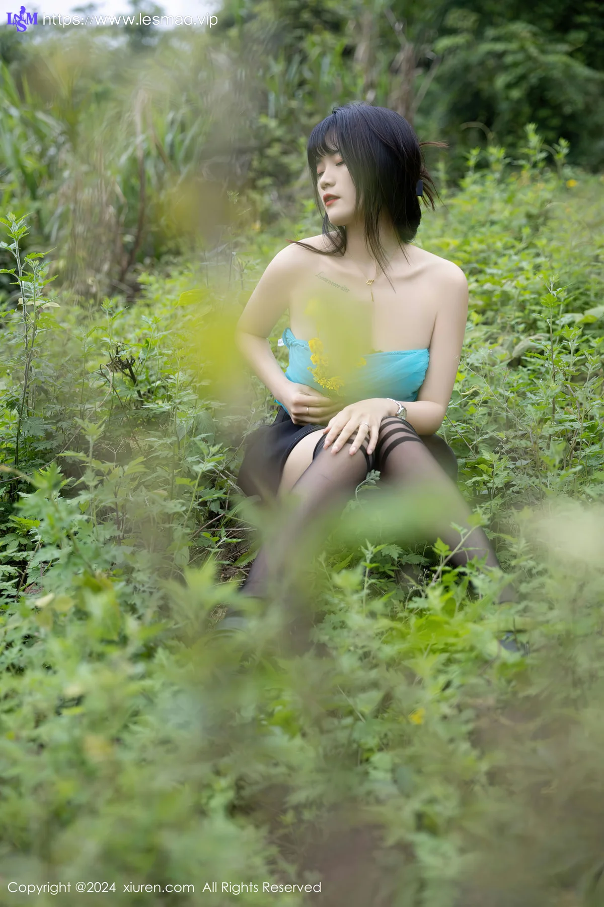XiuRen 秀人 No.8586 唐安诺 魅惑黑丝性感写真 - 57