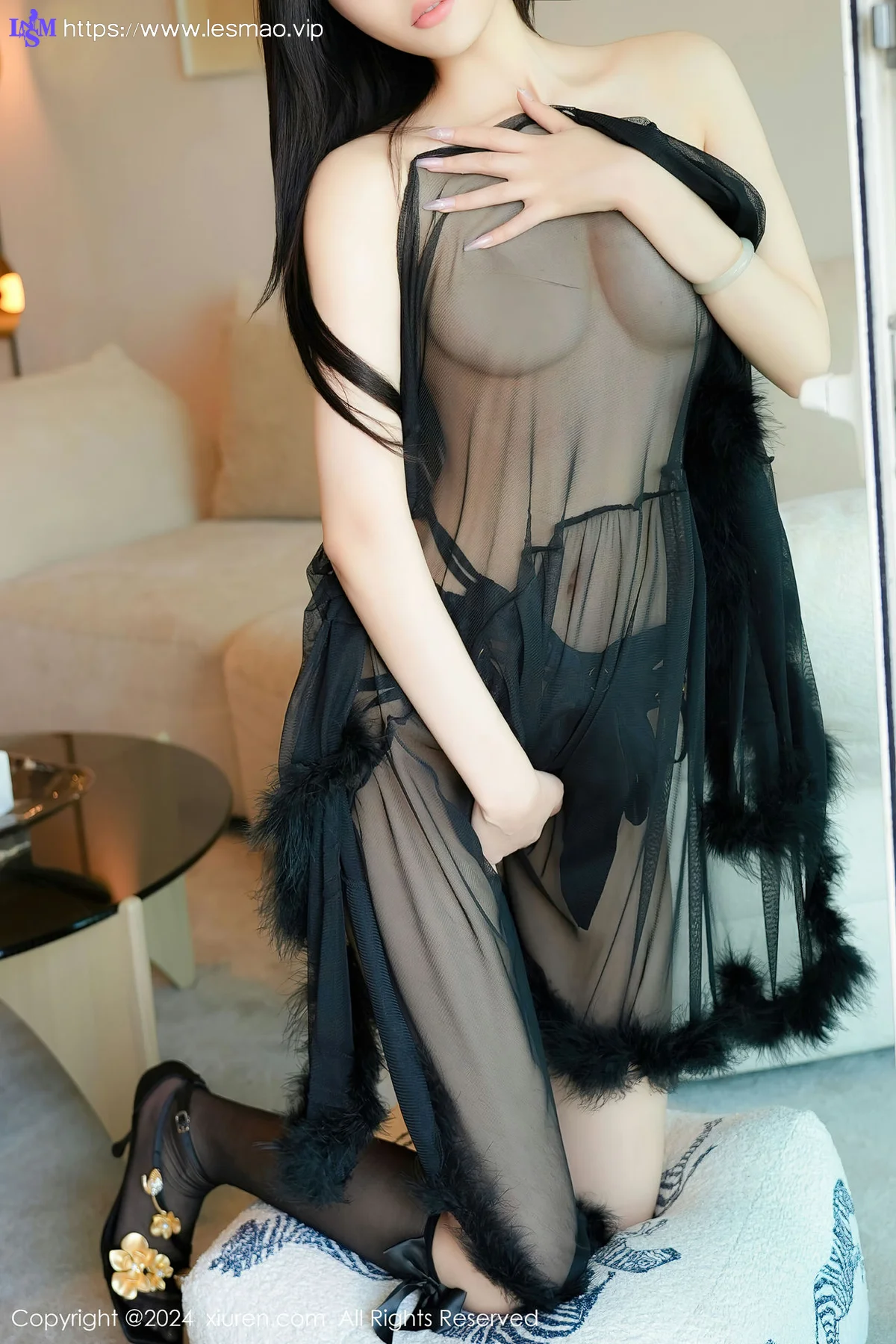XiuRen 秀人 No.8594 晚苏susu 黑色情趣服饰性感写真111 - 39