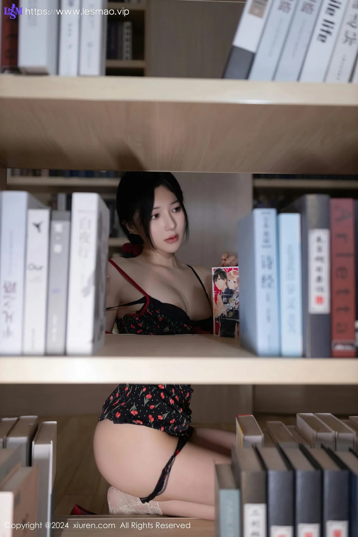 XiuRen 秀人 No.8596 鱼子酱Fish 图书馆场景拍摄性感写真1 - 22