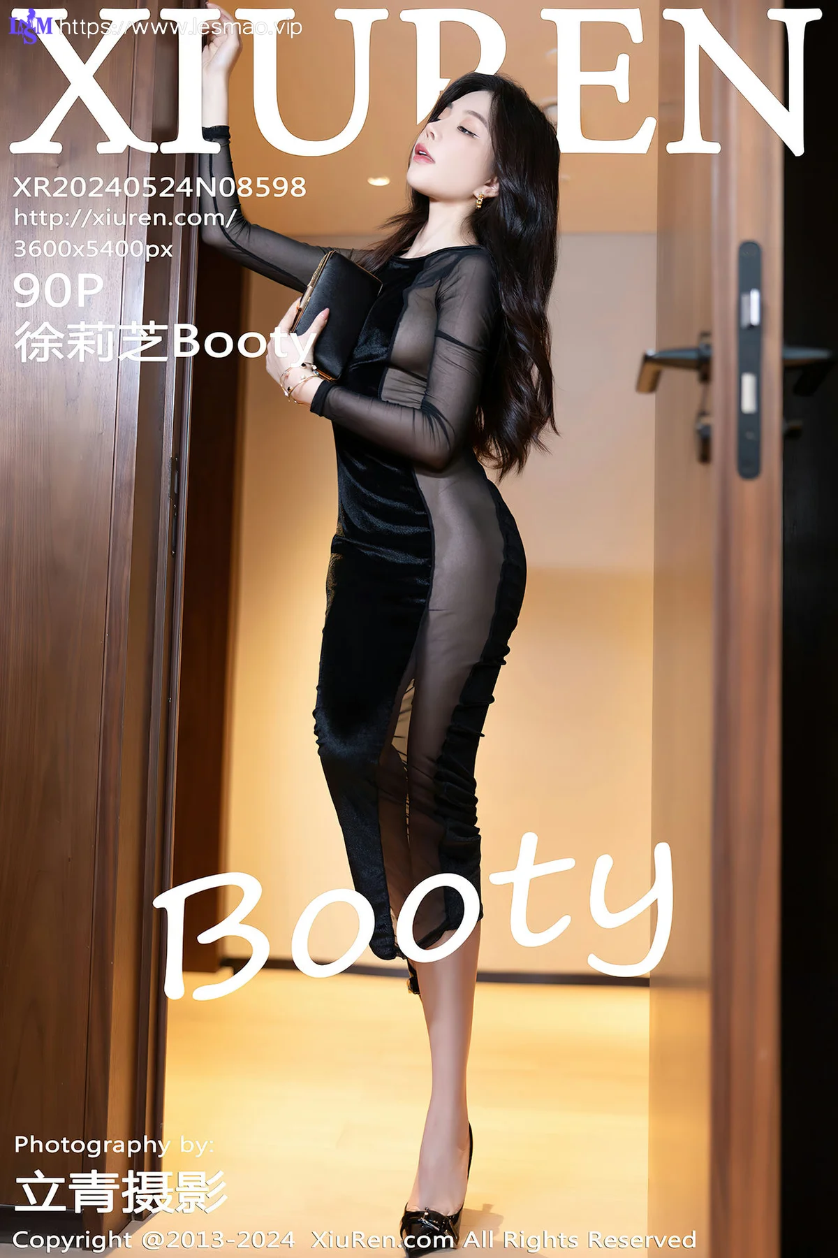 XiuRen 秀人 No.8598 徐莉芝Booty 黑色连衣裙性感写真33 - 91