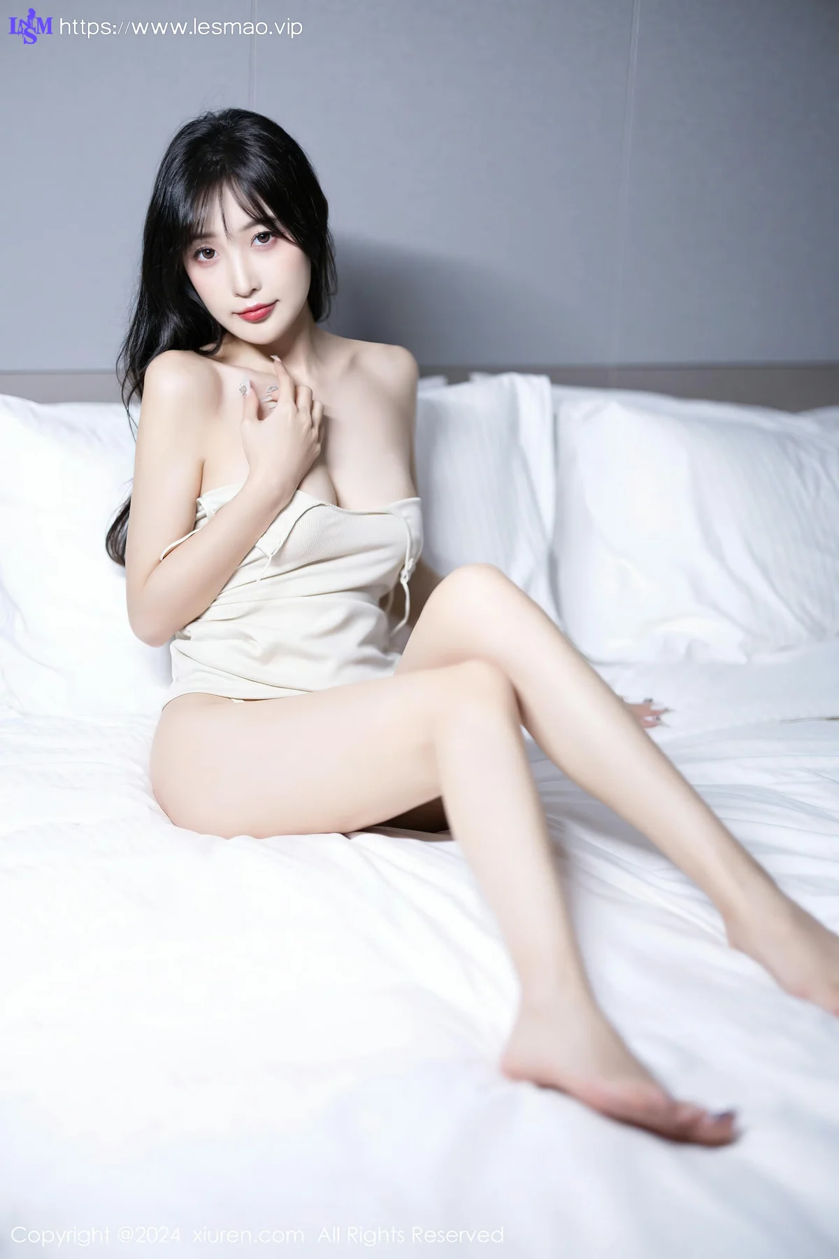 XiuRen 秀人 No.8619 林星阑 浅绿色露肩连夜短裙性感写真1 - 77