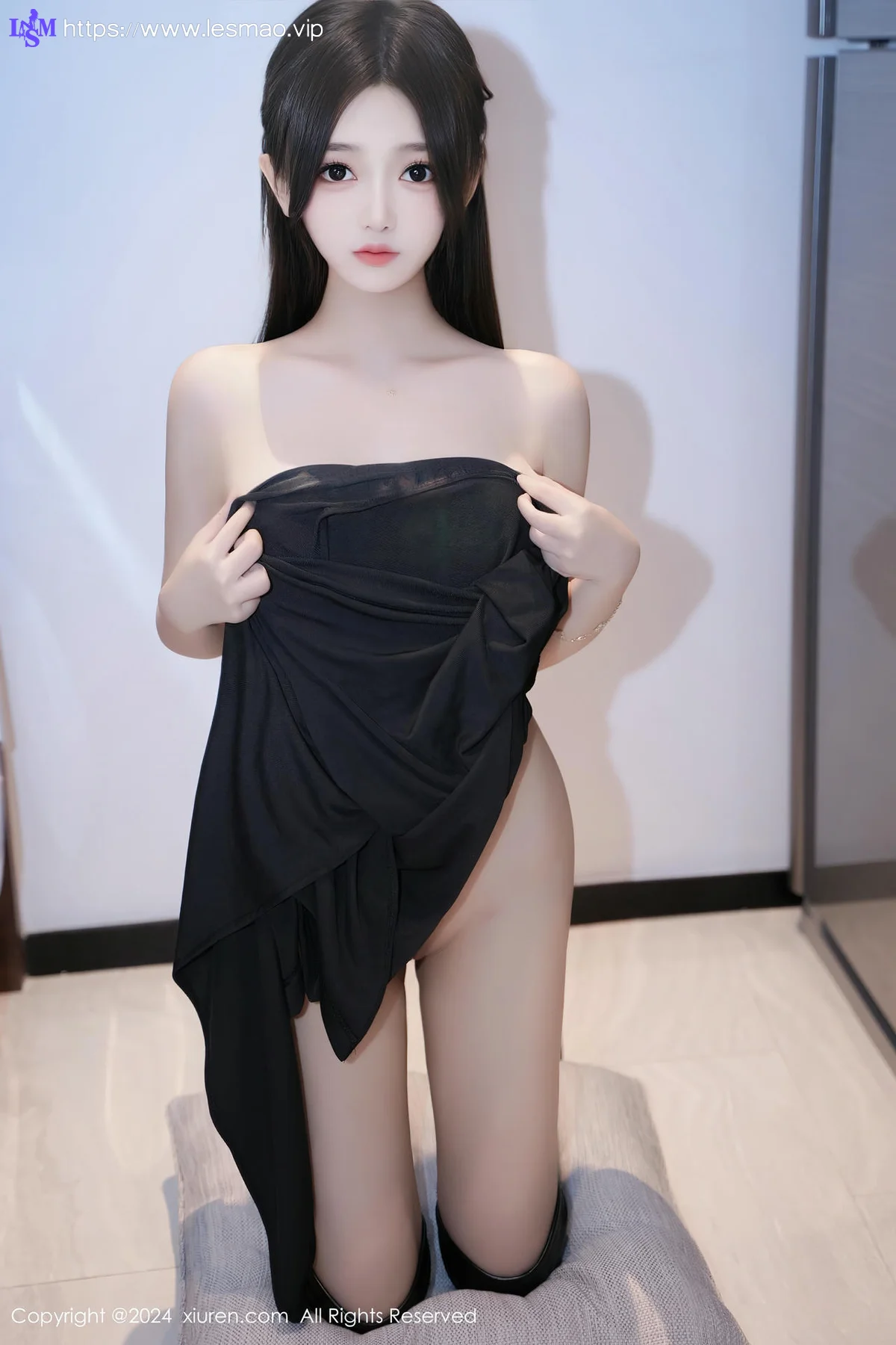 XiuRen 秀人 No.8623 奶茶味的包子 黑色连衣裙性感写真22 - 38
