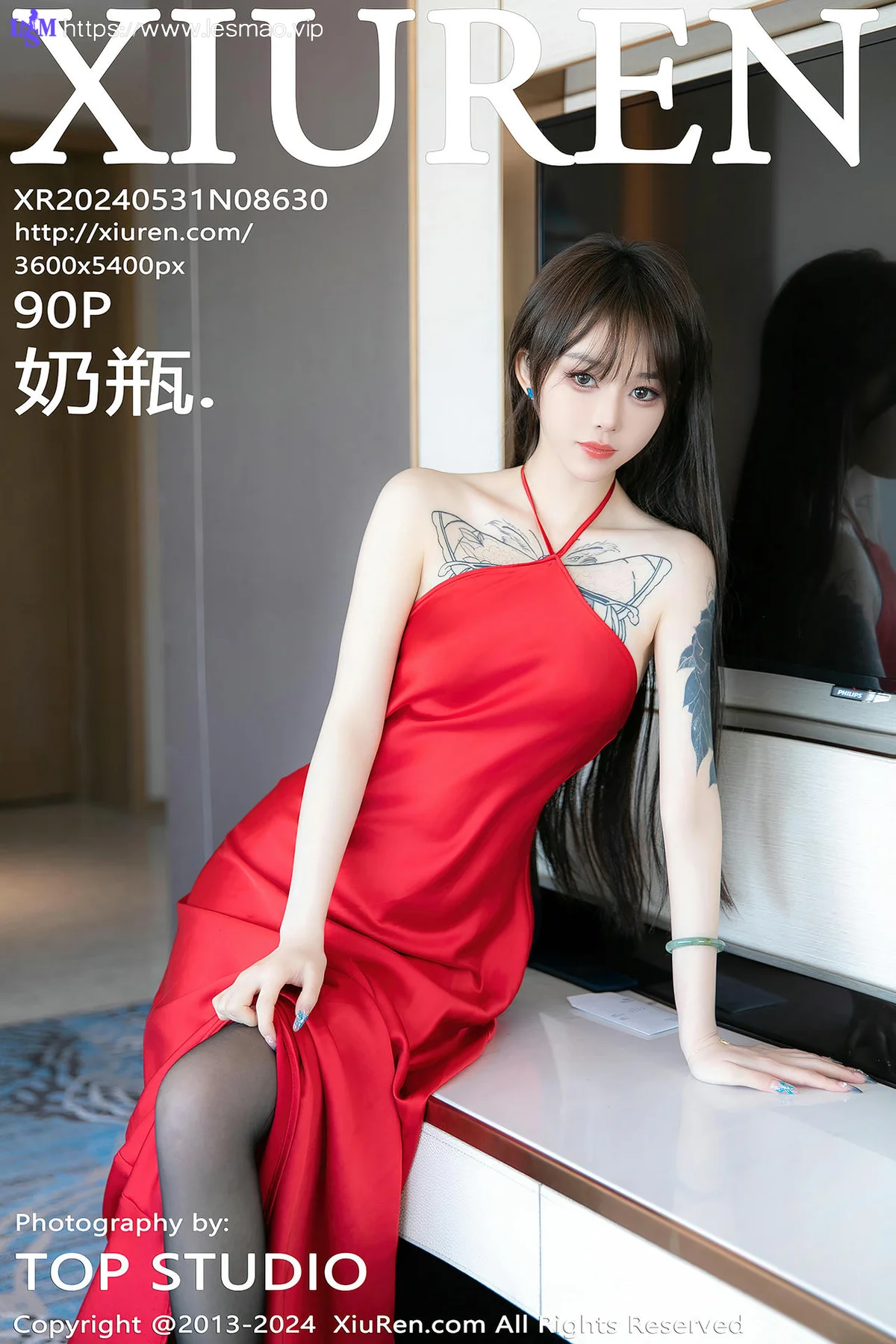 XiuRen 秀人 No.8630 奶瓶. 黑丝性感写真1 - 91