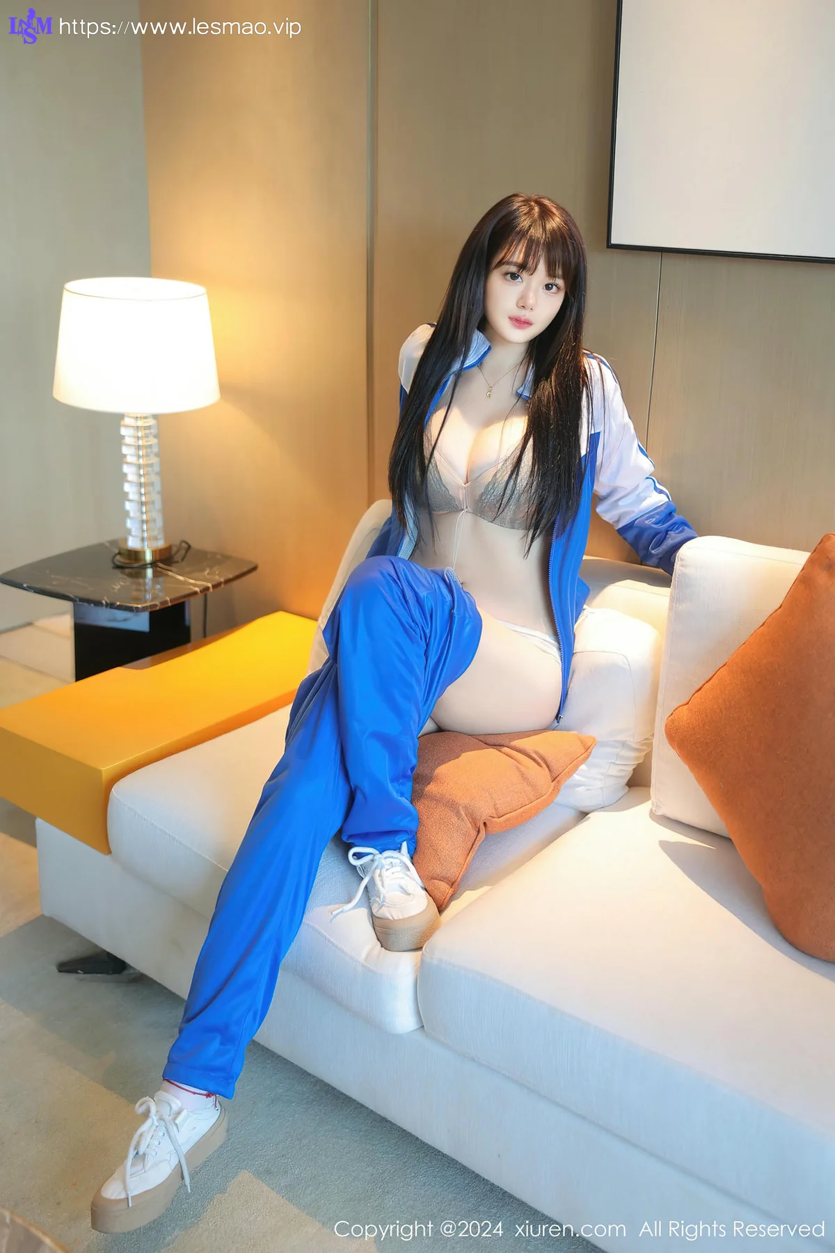 XiuRen 秀人 No.8631 陈柒柒 感蓝色学妹服饰性感写真1 - 15
