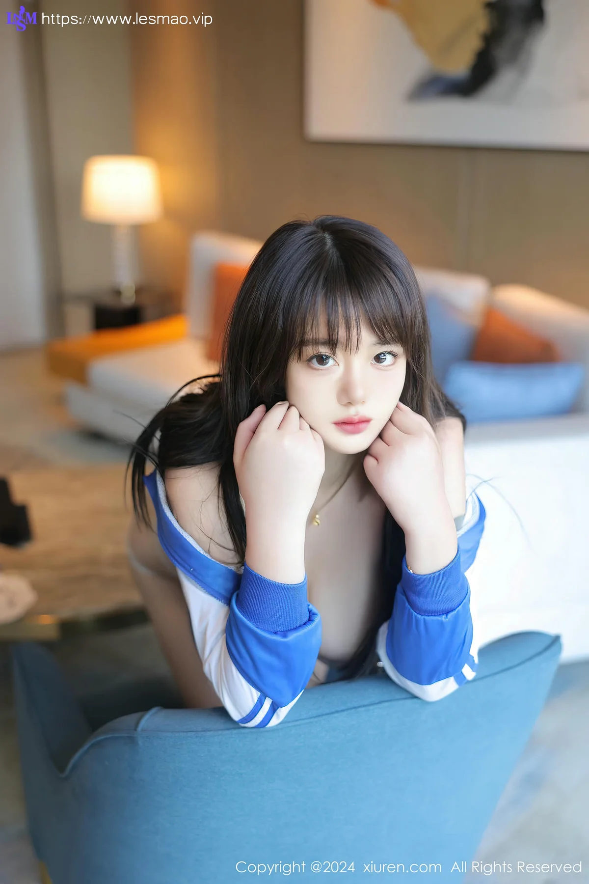 XiuRen 秀人 No.8631 陈柒柒 感蓝色学妹服饰性感写真1 - 28