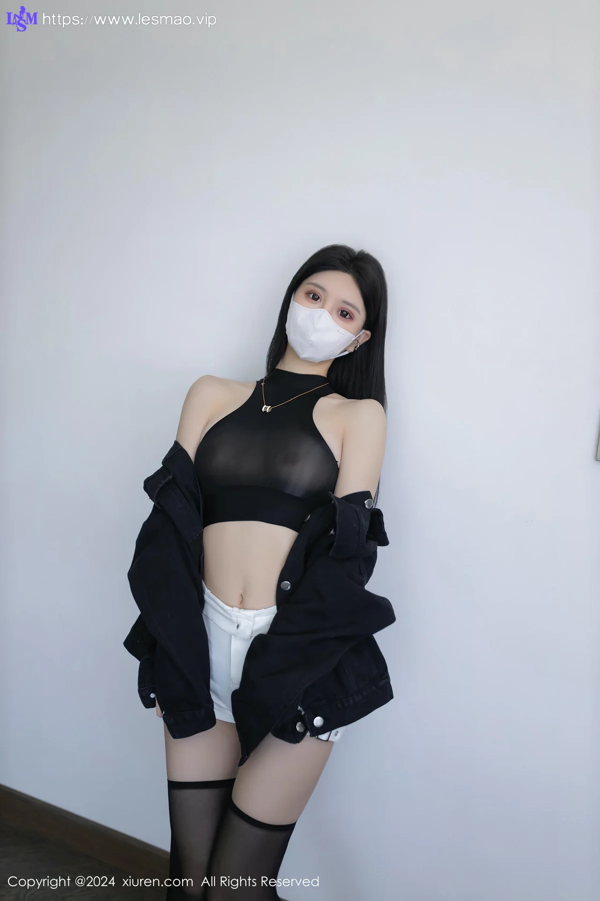 XiuRen 秀人 No.8636 幼幼 黑色轻透内衣性感写真3 - 12
