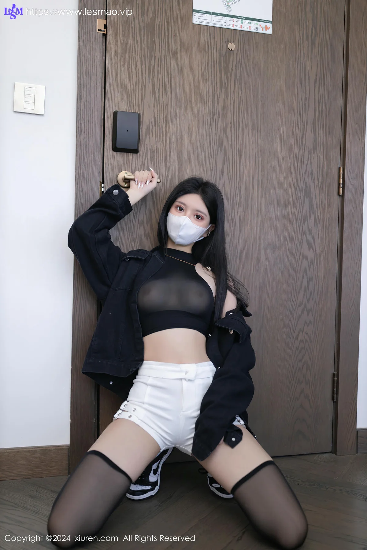 XiuRen 秀人 No.8636 幼幼 黑色轻透内衣性感写真3 - 18