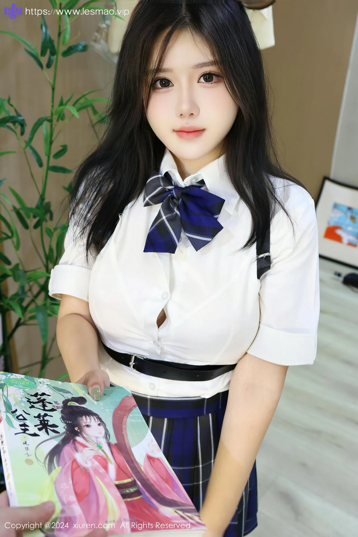 XiuRen 秀人 No.8637 小薯条nienie 图书馆场景拍摄性感写真 - 45