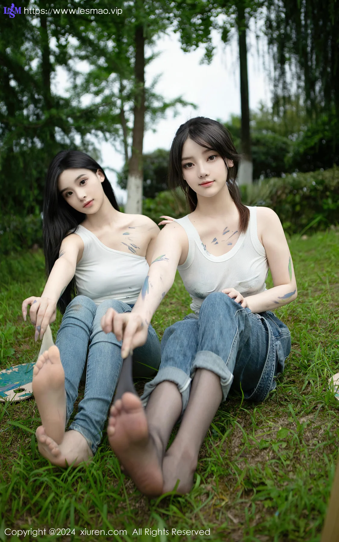 XiuRen 秀人 No.8638 豆瓣酱模特合集写真山中作画场景 - 45