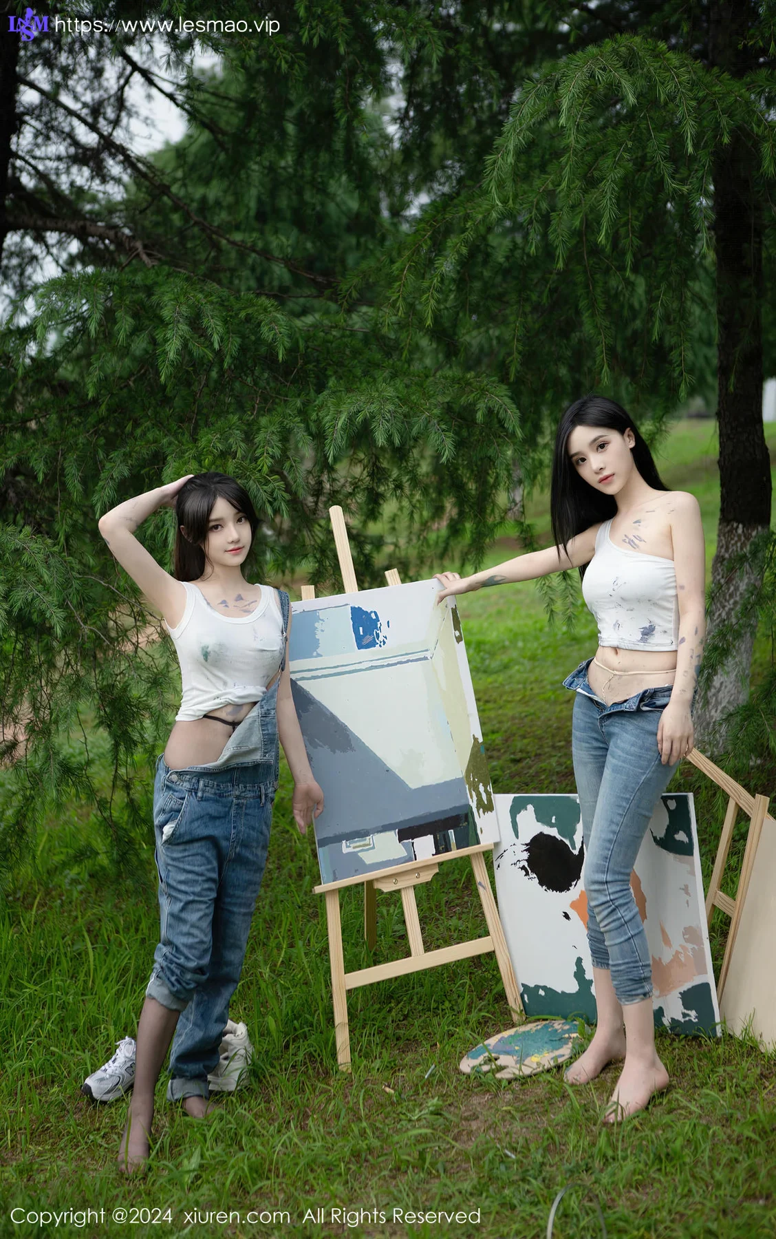 XiuRen 秀人 No.8638 豆瓣酱模特合集写真山中作画场景 - 57