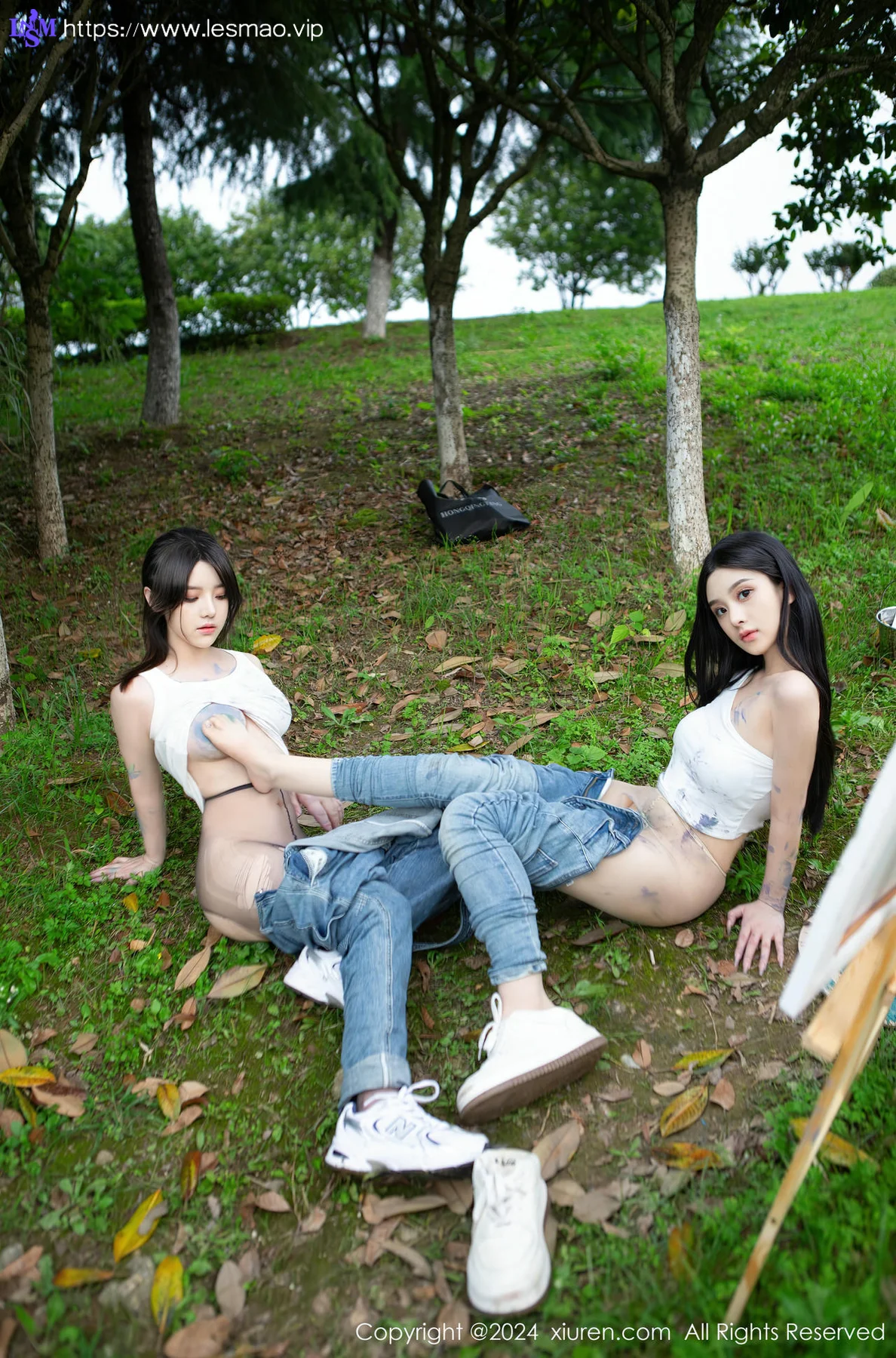XiuRen 秀人 No.8638 豆瓣酱模特合集写真山中作画场景 - 71