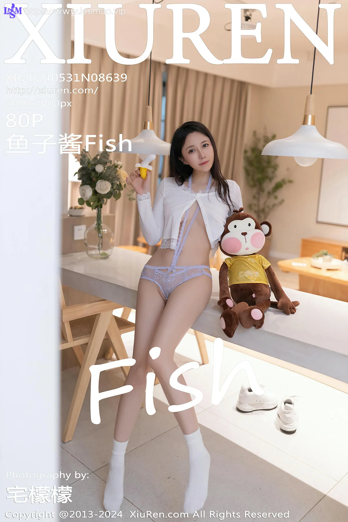 XiuRen 秀人 No.8639 鱼子酱Fish 香蕉小猴主题拍摄性感写真11 - 81