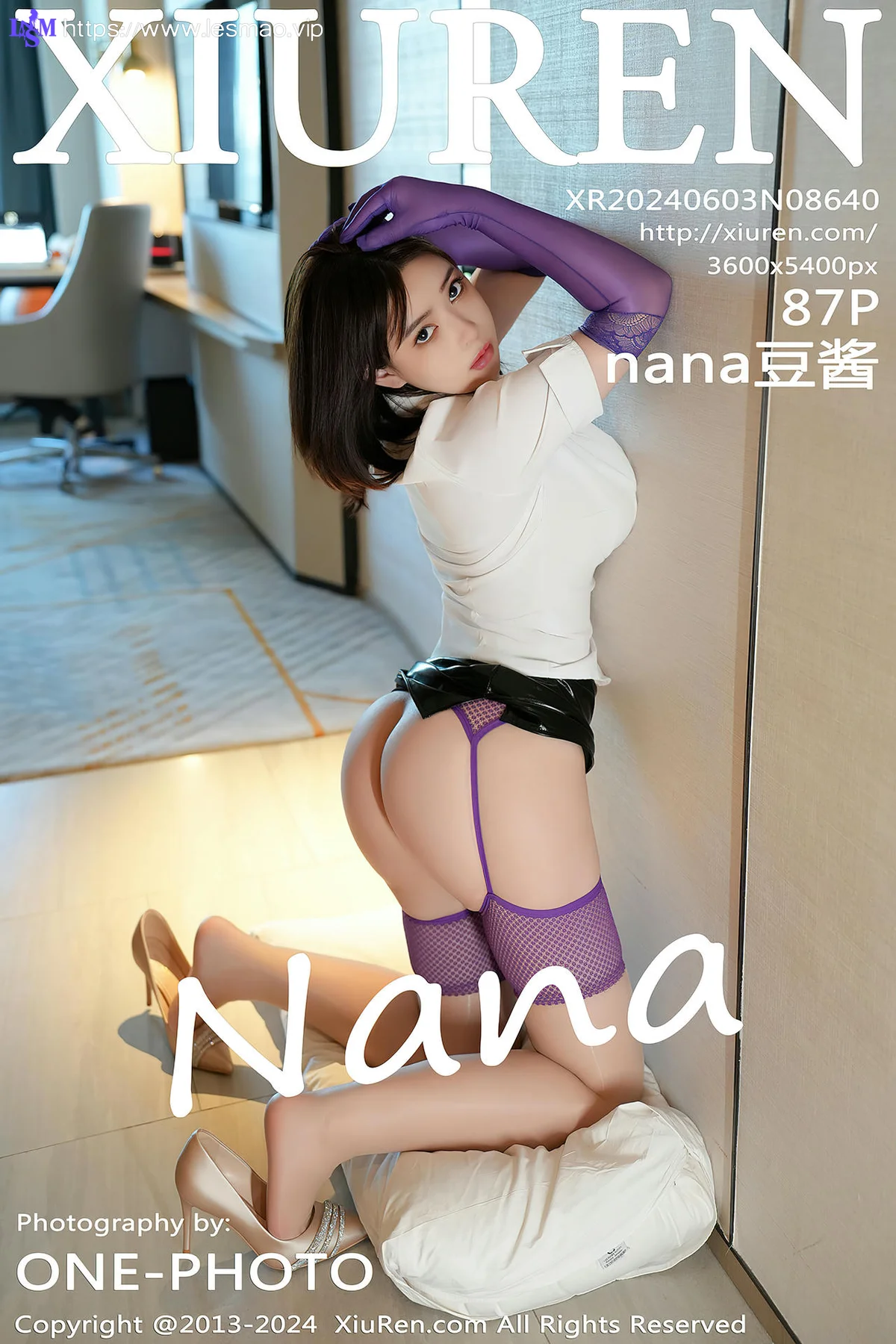 XiuRen 秀人 No.8640 nana豆酱 紫色丝袜性感写真3 - 88