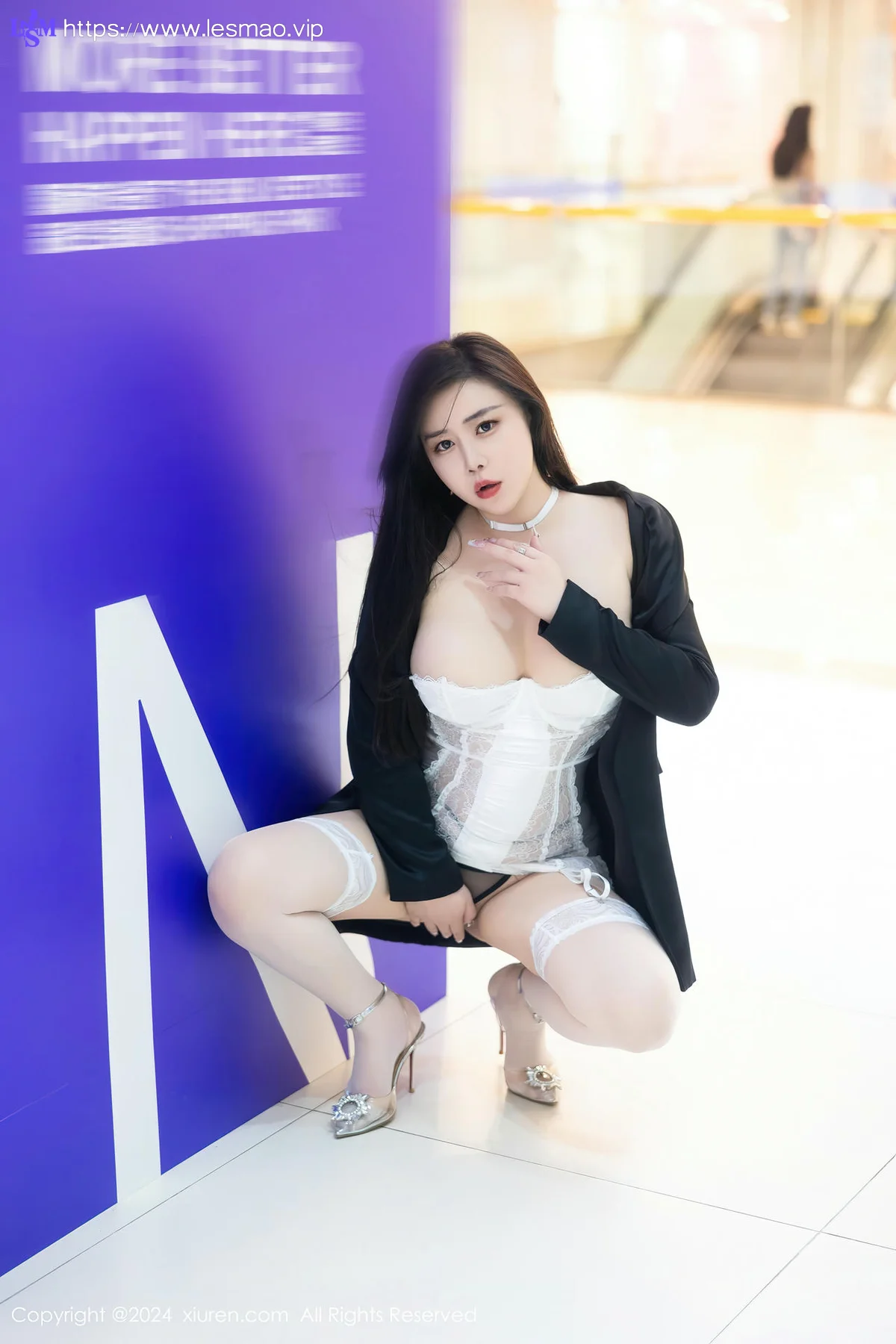XiuRen 秀人 No.8642 王婉悠Queen 爆乳白色丝袜性感写真22 - 27