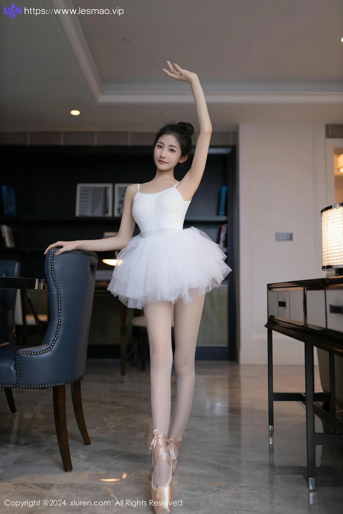 XiuRen 秀人 No.8657 鱼尾fish 白色芭蕾服性感写真11 - 14