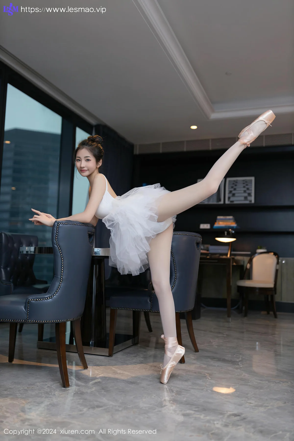 XiuRen 秀人 No.8657 鱼尾fish 白色芭蕾服性感写真11 - 15