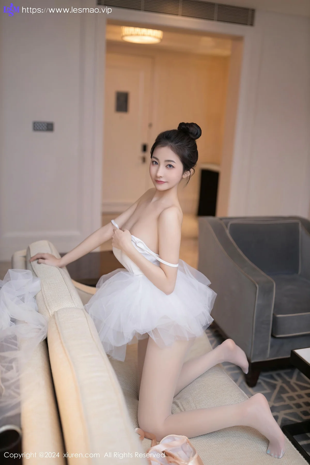 XiuRen 秀人 No.8657 鱼尾fish 白色芭蕾服性感写真11 - 38