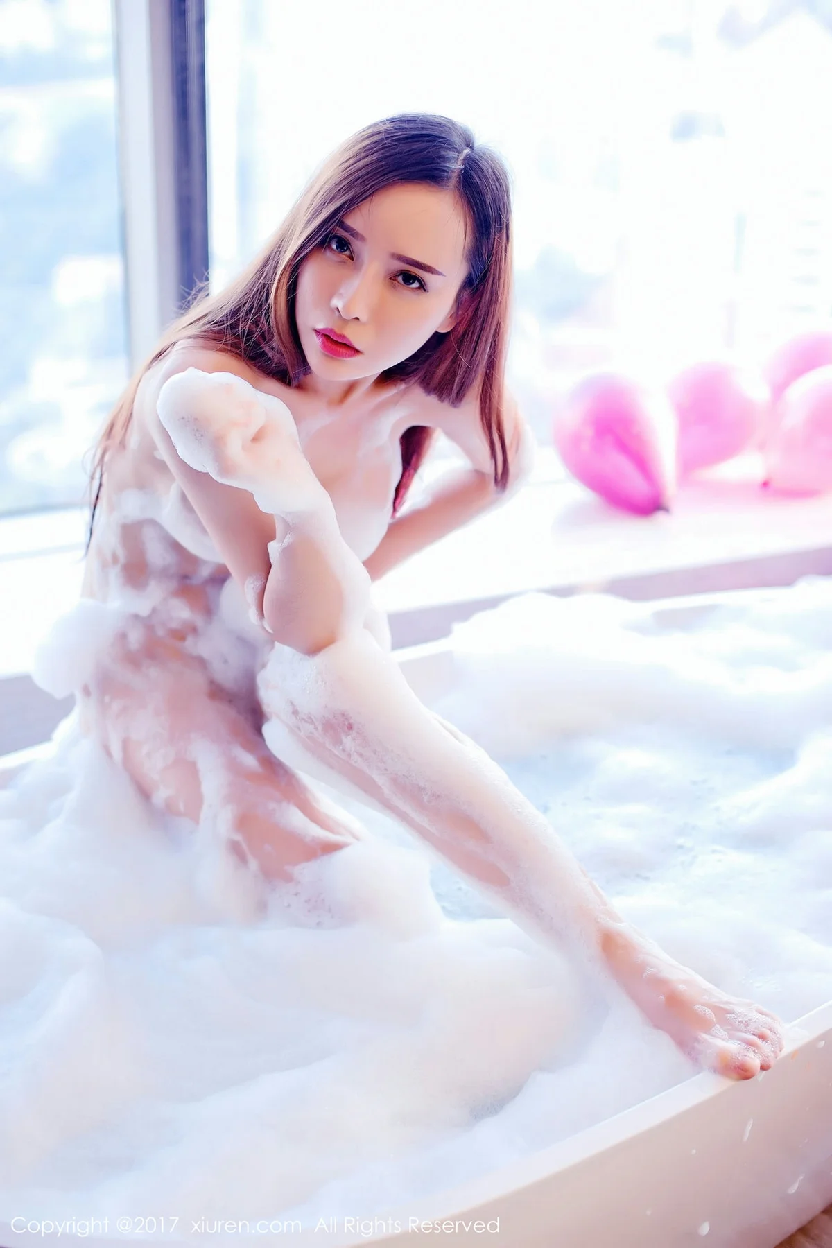 XiuRen 秀人 No.866 艾小青泡泡浴湿身 - 38