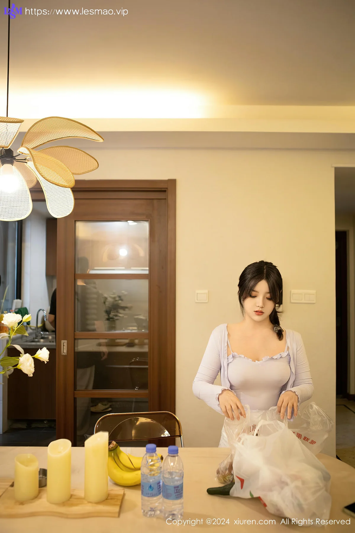 XiuRen 秀人 No.8677 豆瓣酱 买菜做饭场景拍摄性感写真111 - 20