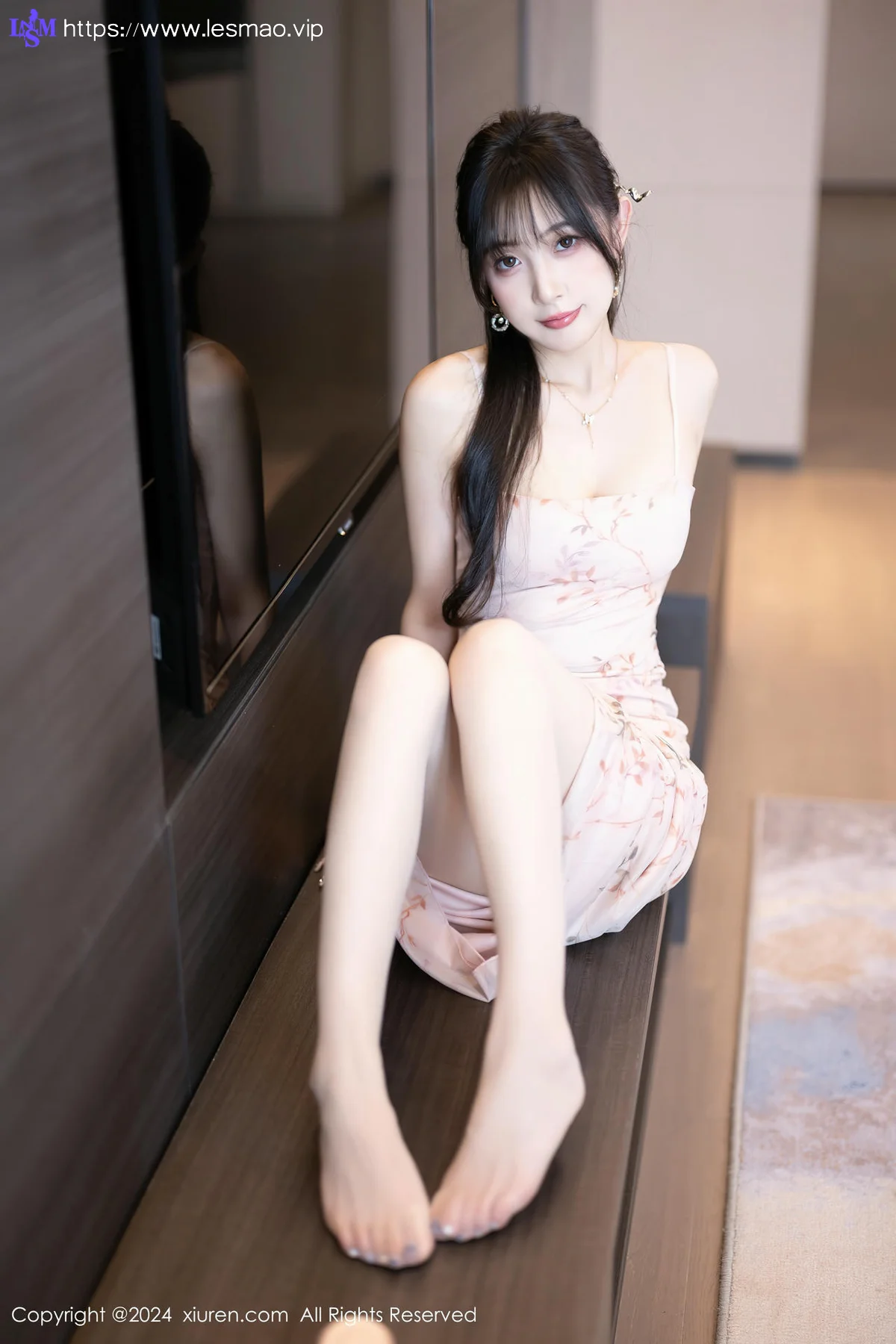 XiuRen 秀人 No.8682 林星阑 浅粉色连衣裙性感写真33 - 13