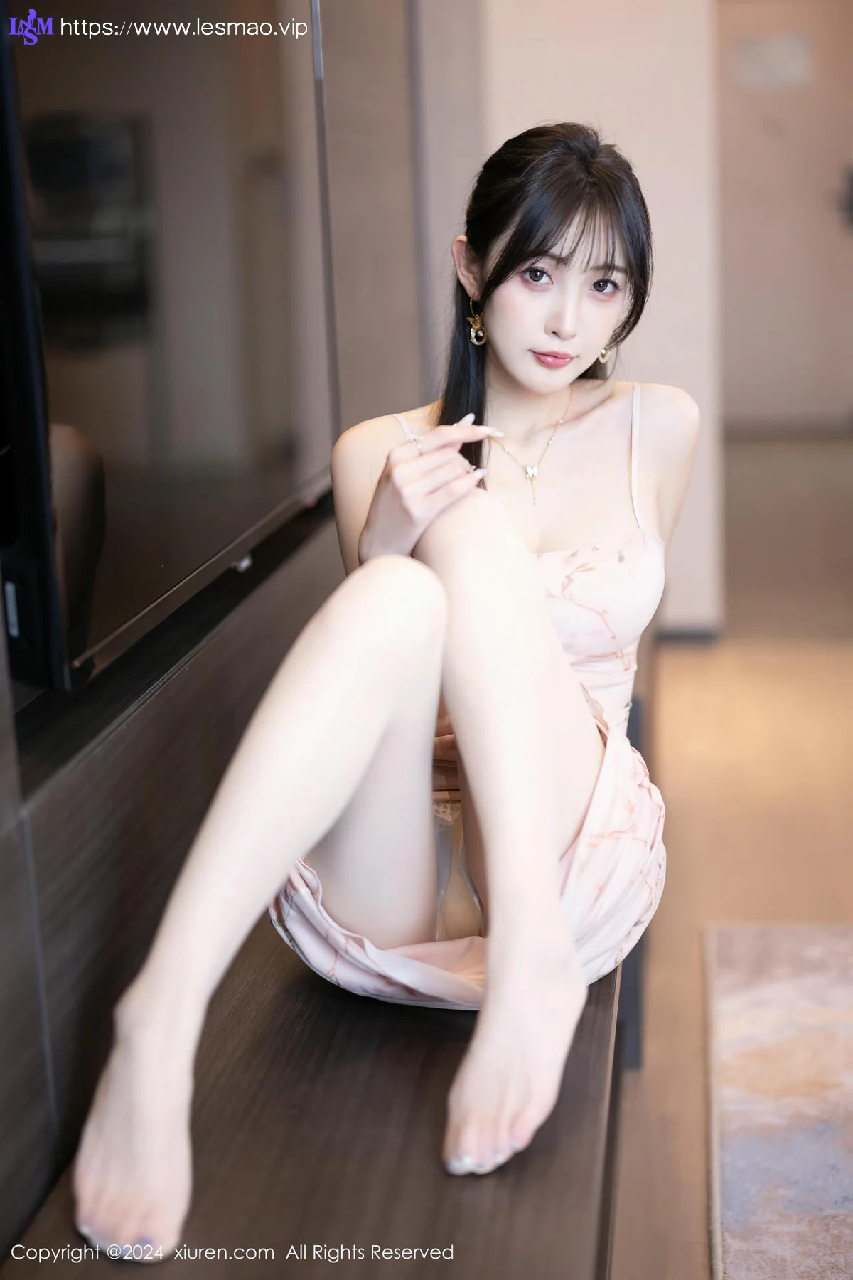XiuRen 秀人 No.8682 林星阑 浅粉色连衣裙性感写真33 - 16
