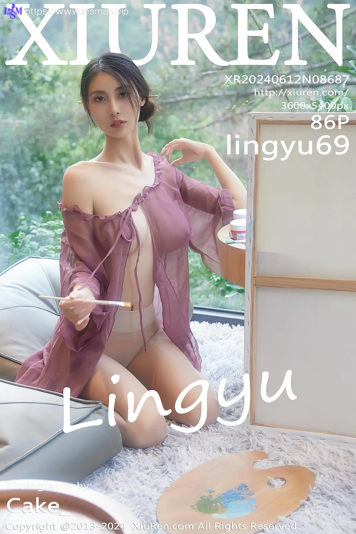 XiuRen 秀人 No.8687 lingyu69 画画主题拍摄性感写真1 - 87