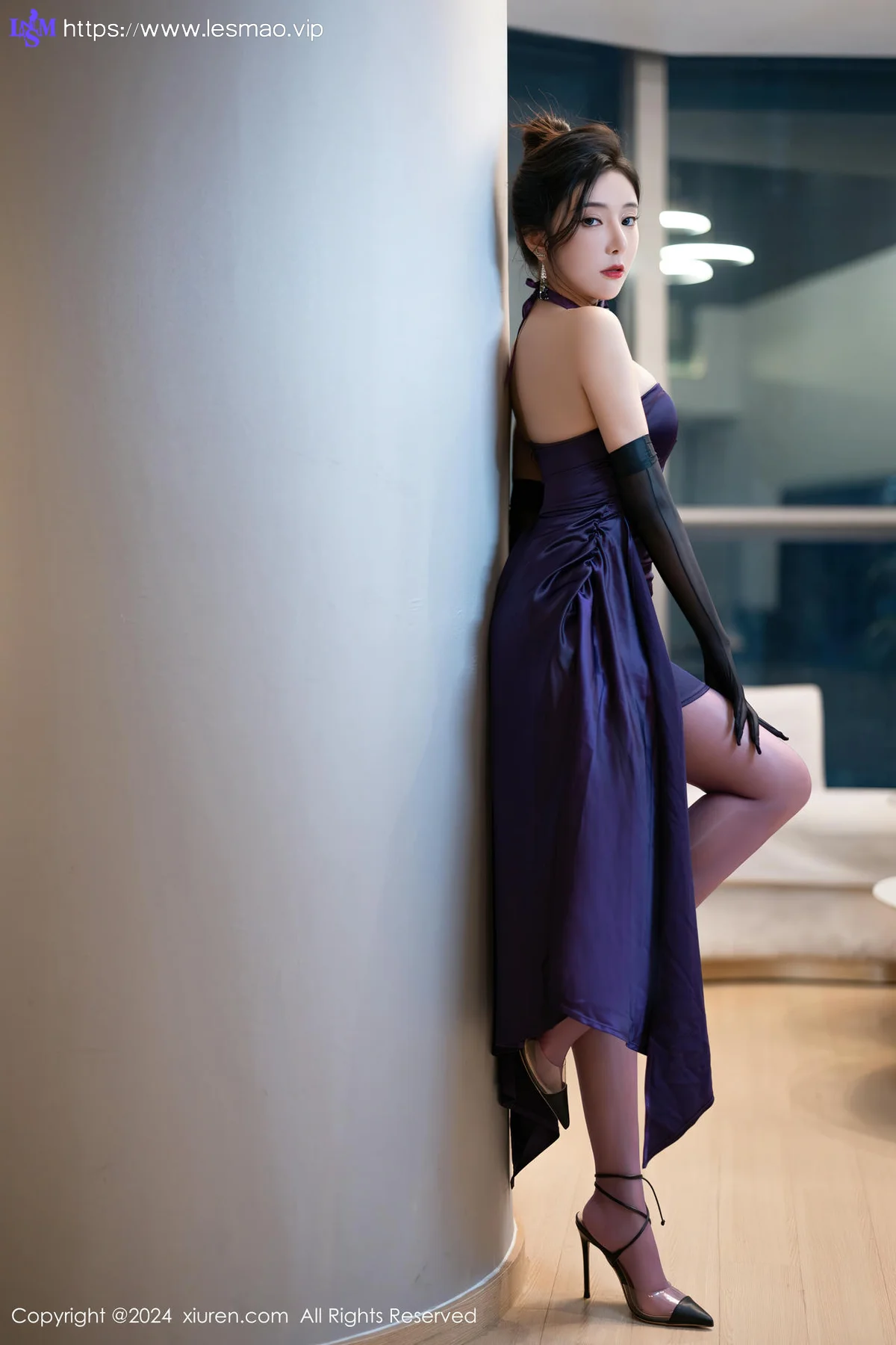 XiuRen 秀人 No.8698 王馨瑶yanni 紫色丝袜性感写真1 - 44