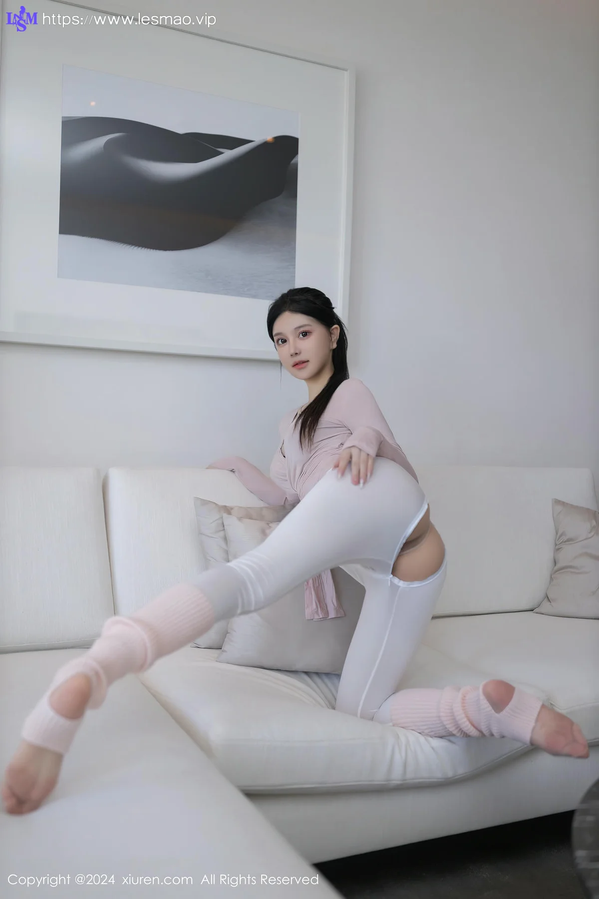 XiuRen 秀人 No.8705 幼幼 浅粉色瑜伽服性感写真22 - 15