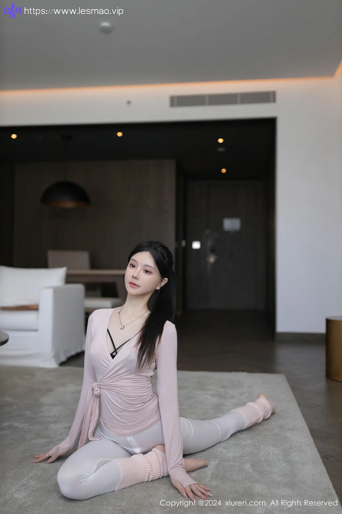 XiuRen 秀人 No.8705 幼幼 浅粉色瑜伽服性感写真22 - 21