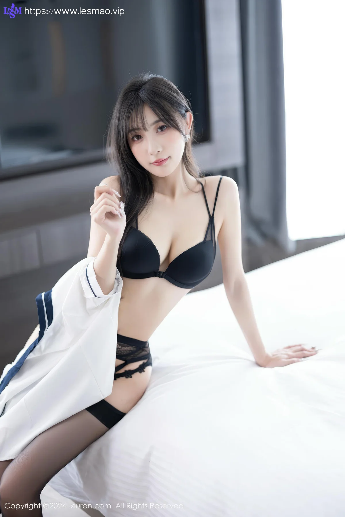 XiuRen 秀人 No.8727 林星阑 深色制服性感写真 - 61