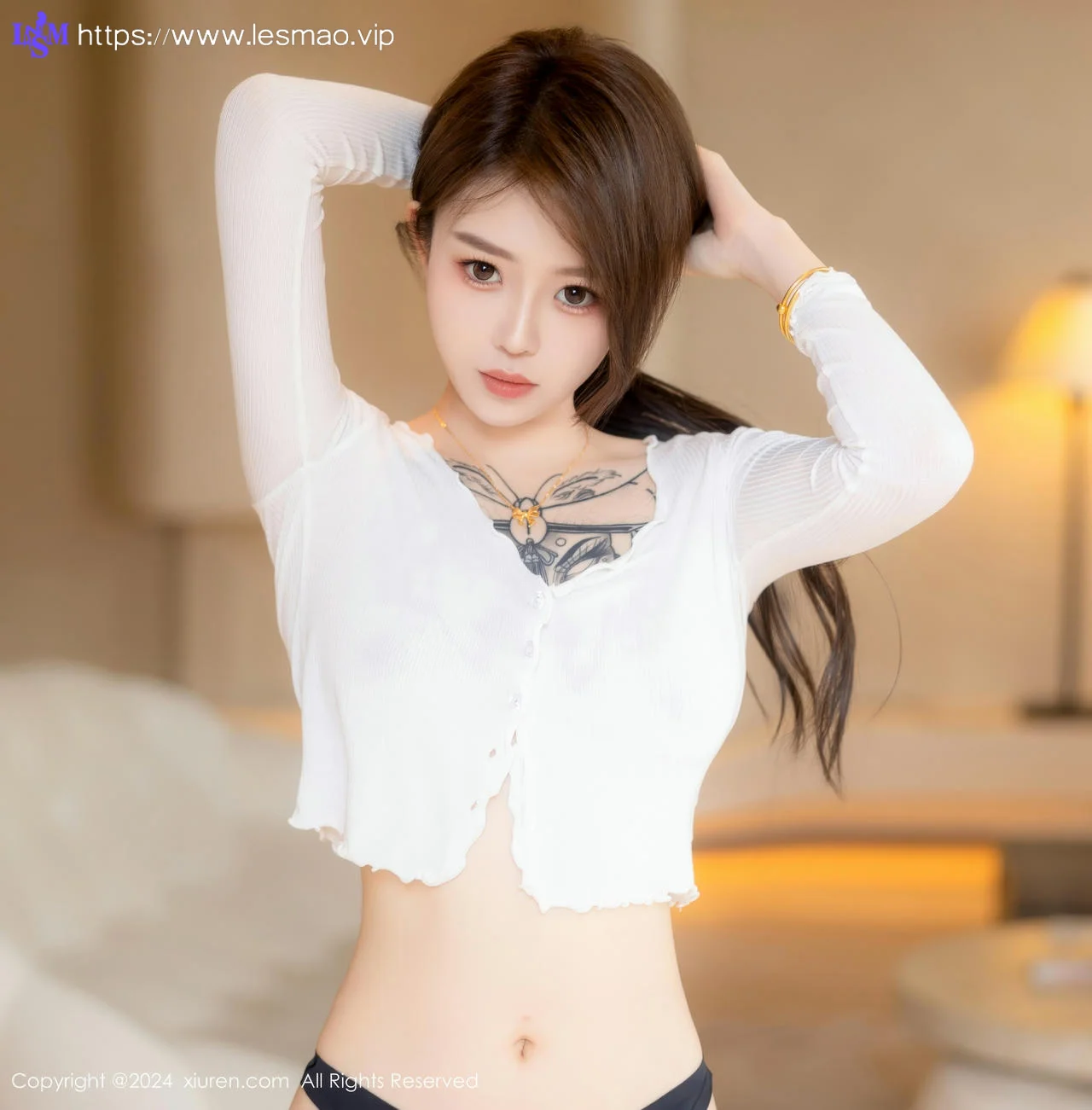 XiuRen 秀人 No.8740 奶瓶. 蓝色牛仔裤性感写真3 - 67