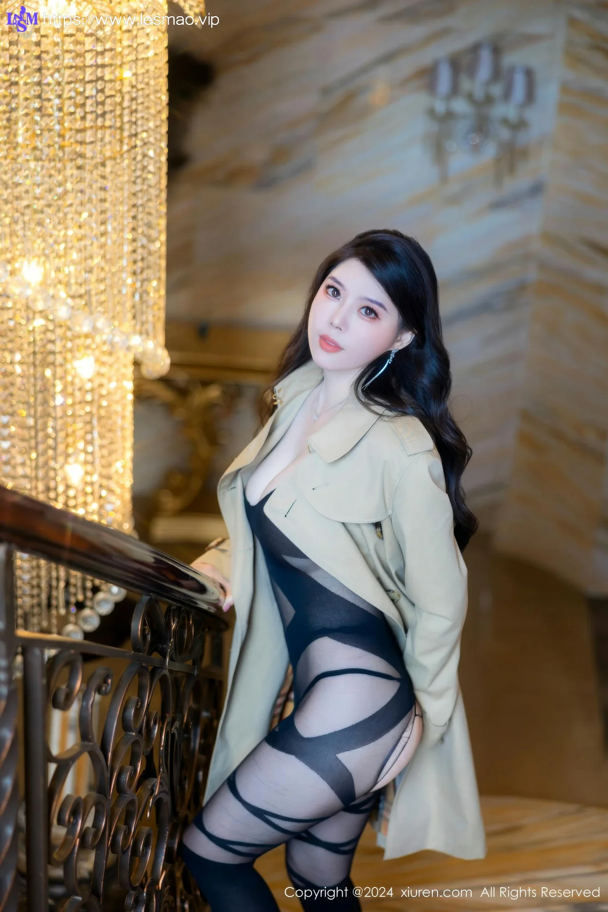 XiuRen 秀人 No.8747 白茹雪 浅色风衣性感写真3 - 13