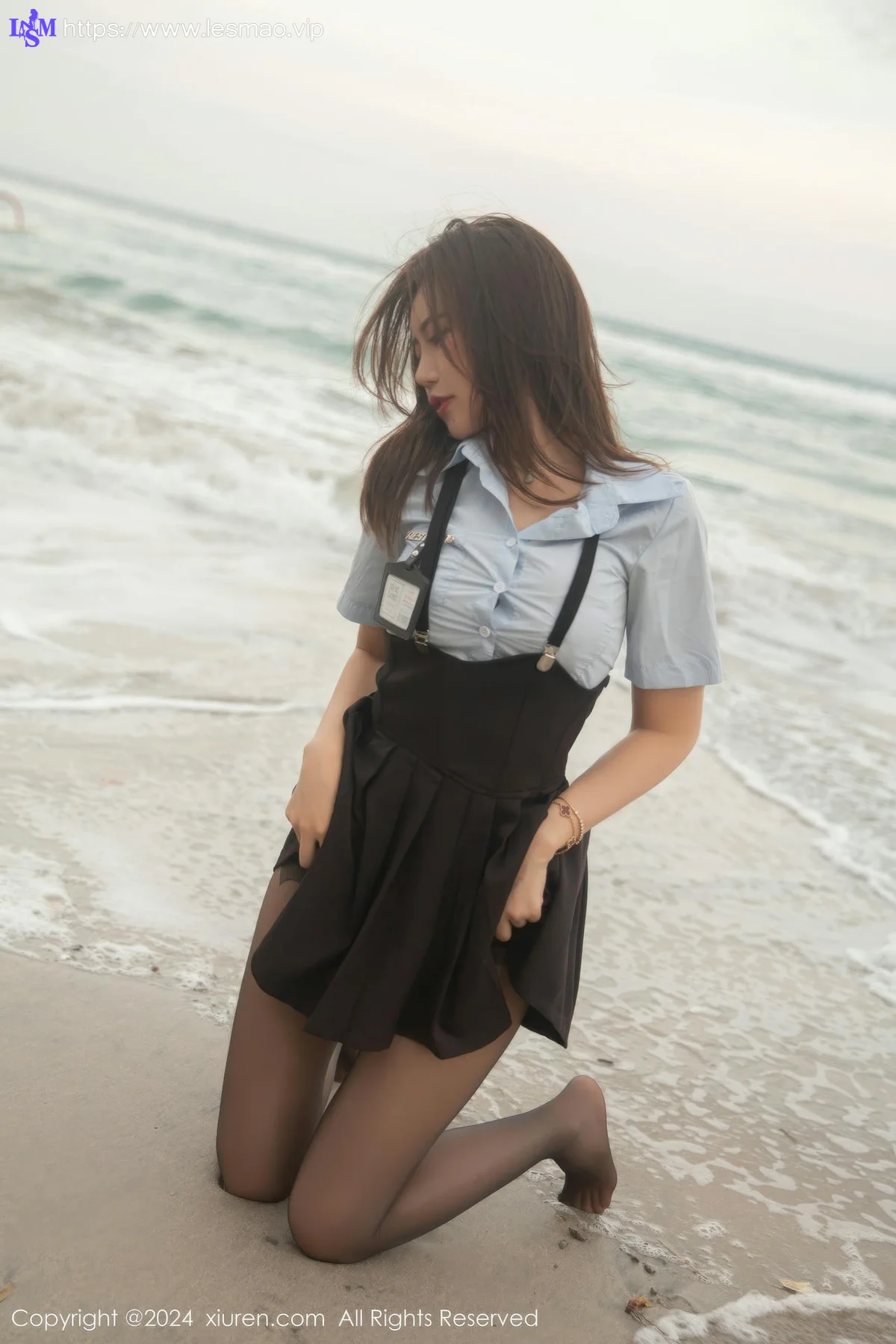 XiuRen 秀人 No.8752 绮里嘉ula 淡蓝T恤性感写真1 - 22