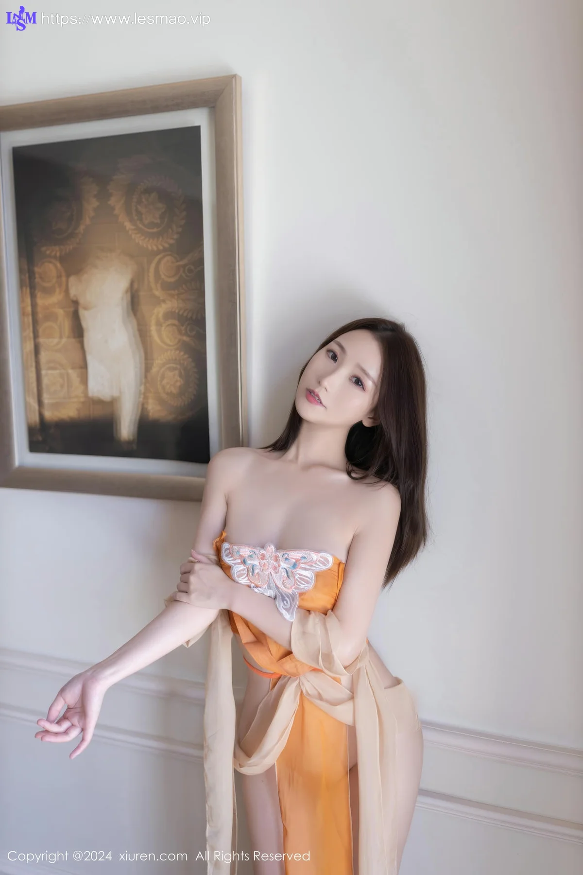 XiuRen 秀人 No.8758 杏子Yada 黄色敦煌服饰性感写真2 - 47