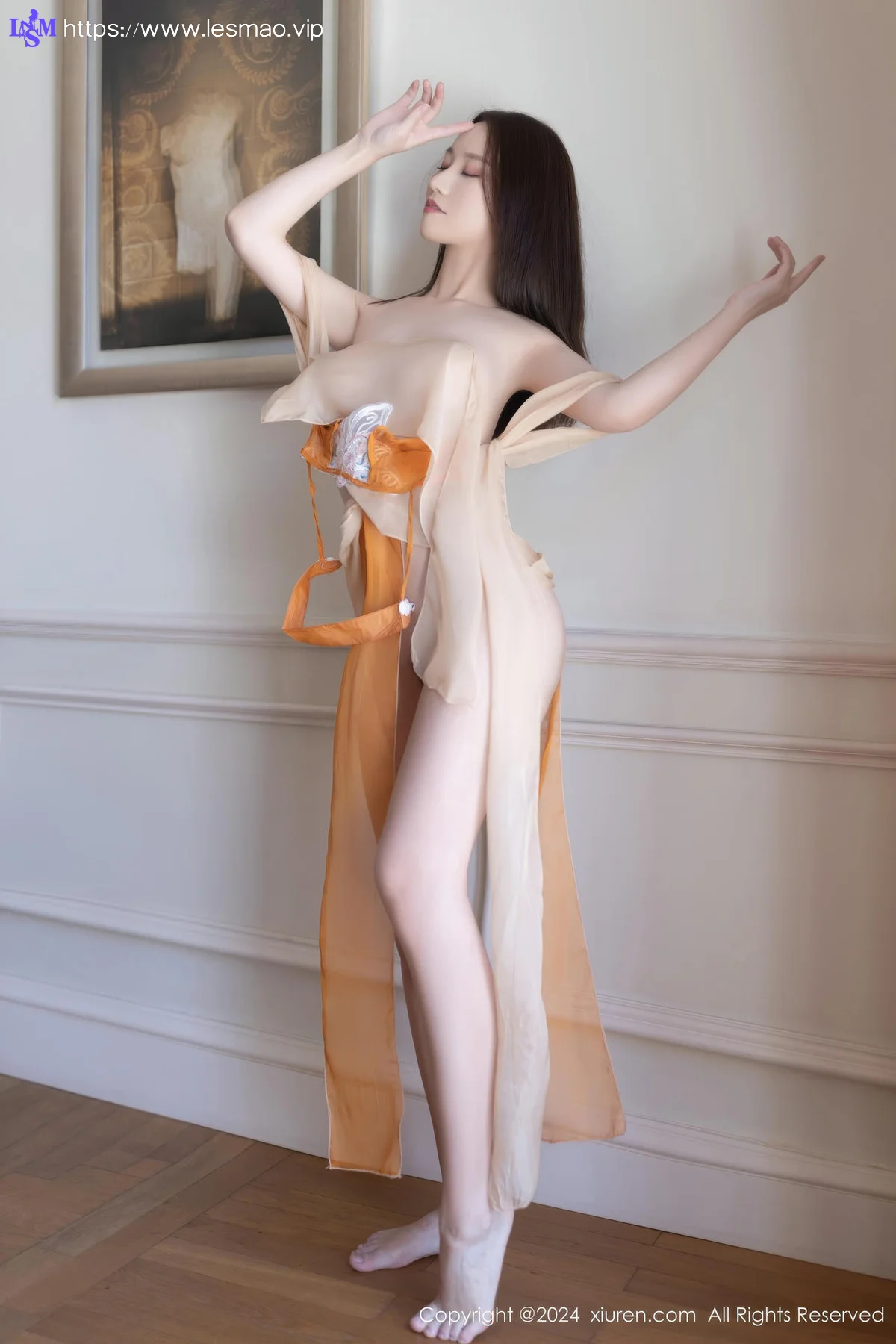 XiuRen 秀人 No.8758 杏子Yada 黄色敦煌服饰性感写真2 - 52