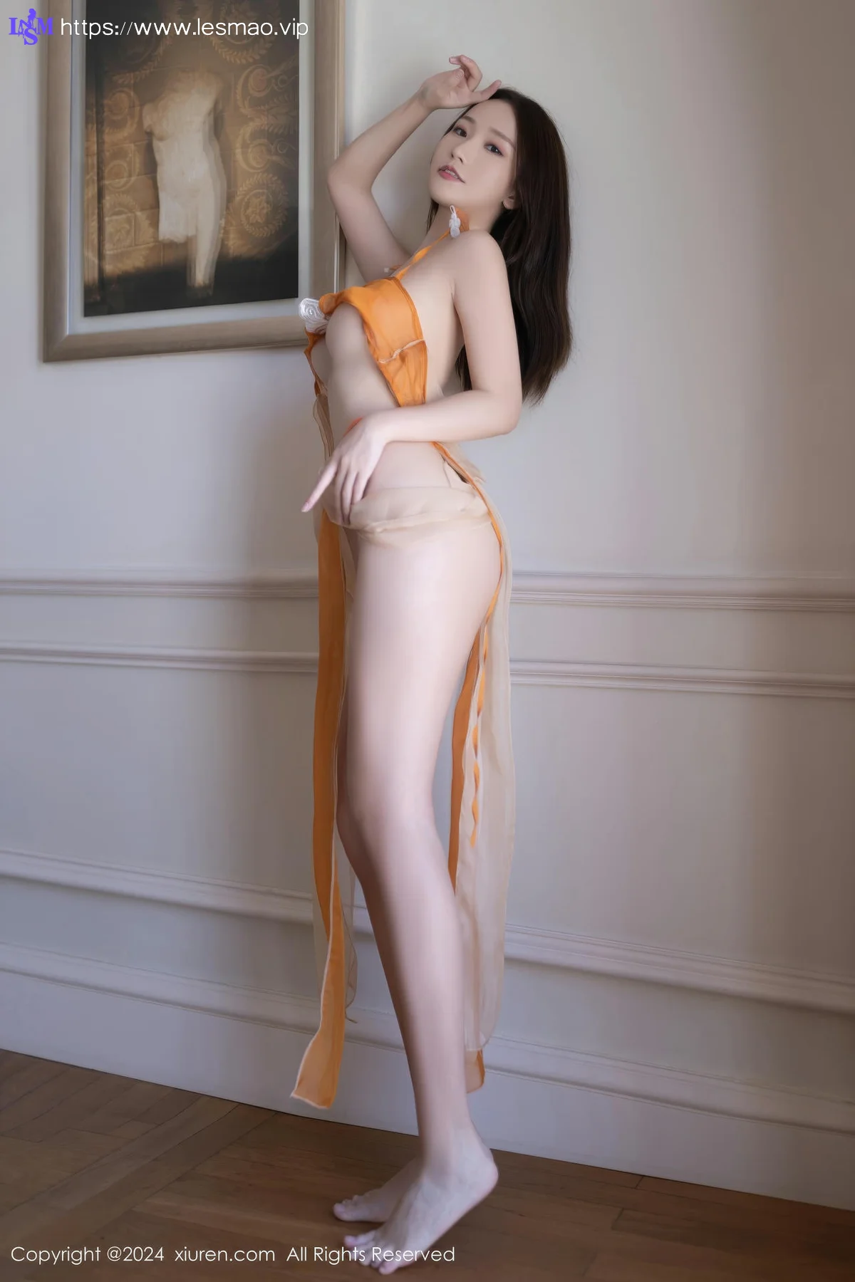 XiuRen 秀人 No.8758 杏子Yada 黄色敦煌服饰性感写真2 - 59