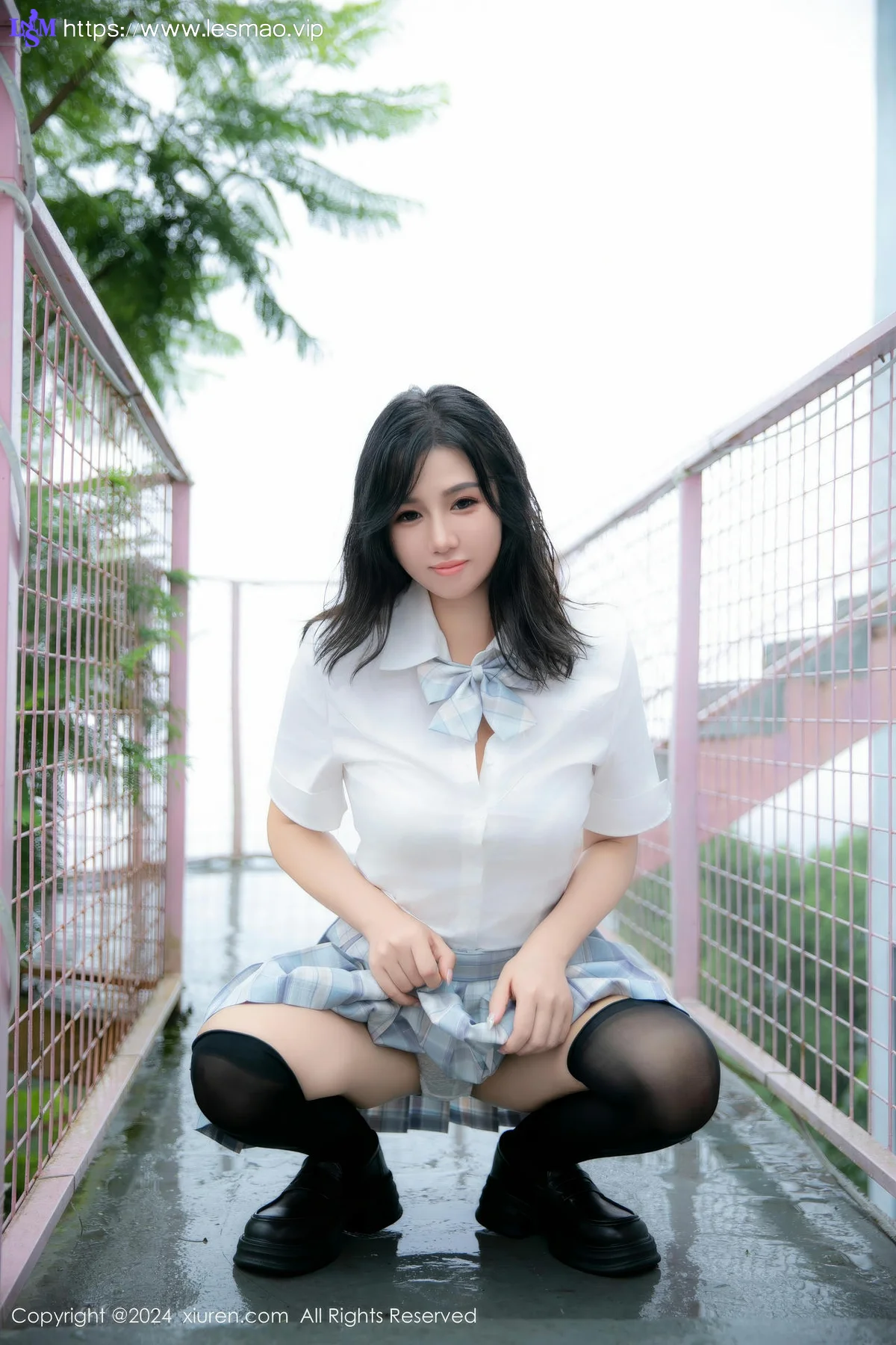 XiuRen 秀人 No.8759 金小依 白色学生装搭配性感写真2 - 12