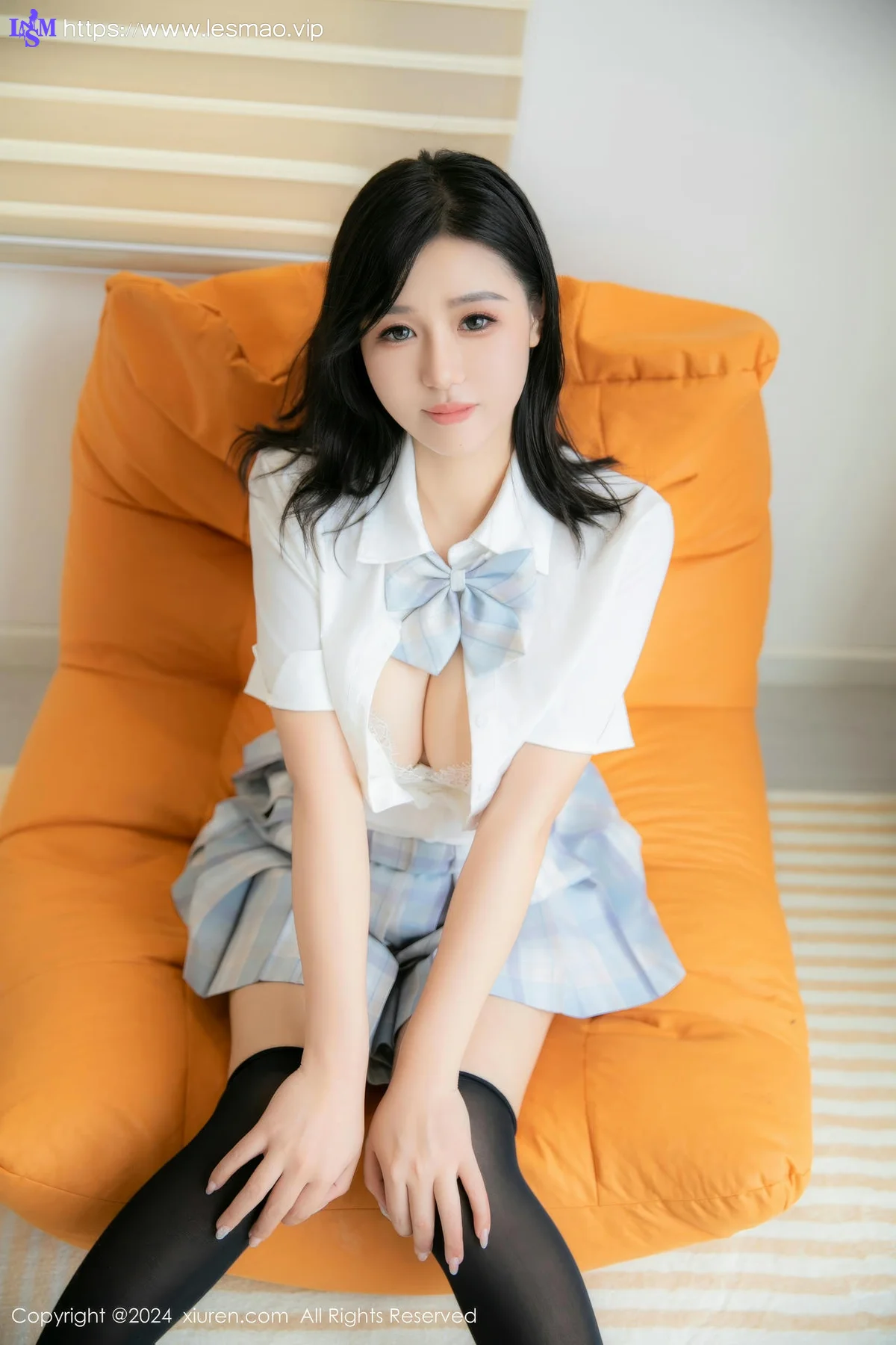 XiuRen 秀人 No.8759 金小依 白色学生装搭配性感写真2 - 27