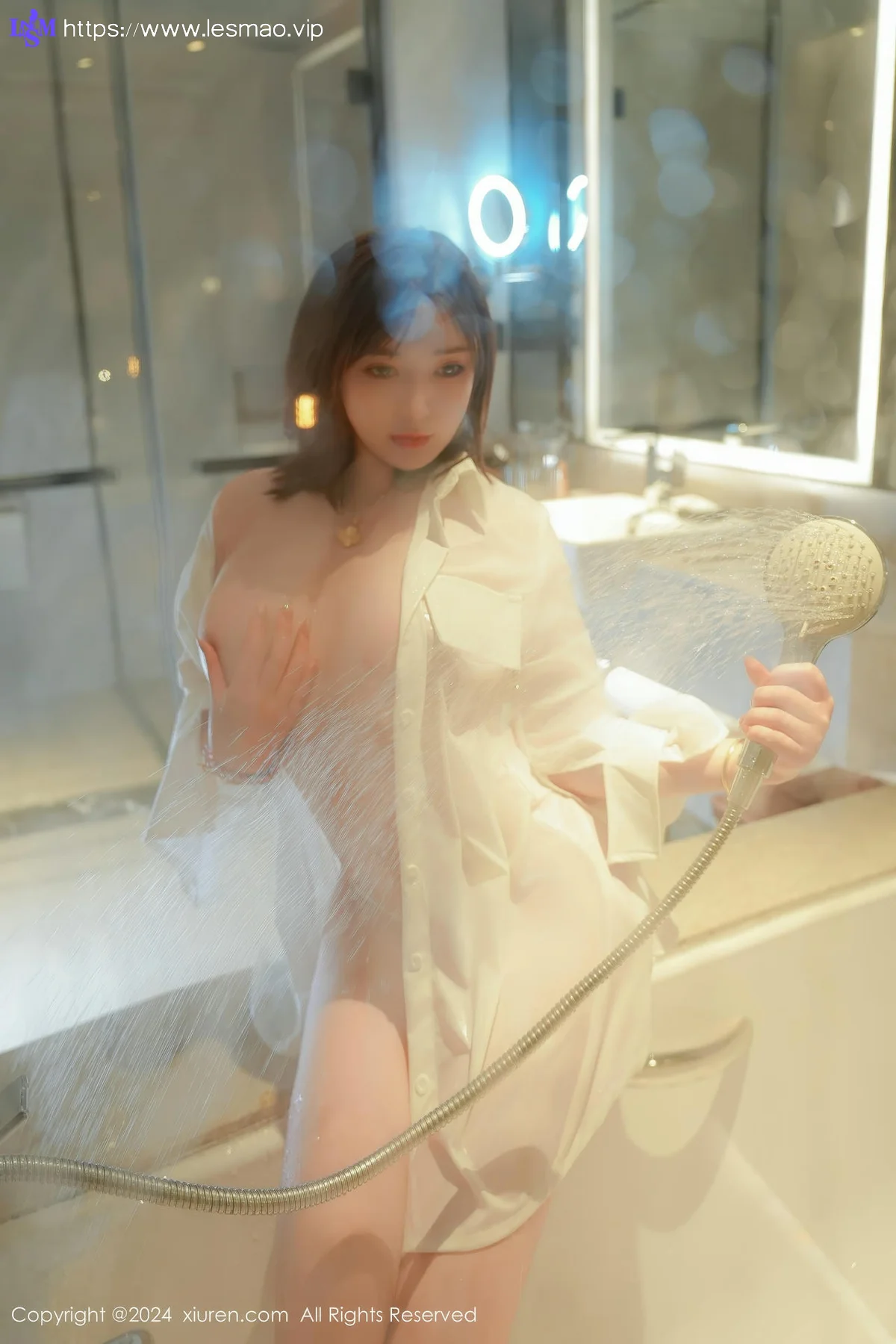 XiuRen 秀人 No.8763 nana豆酱 粉色瑜伽裤性感写真 - 58