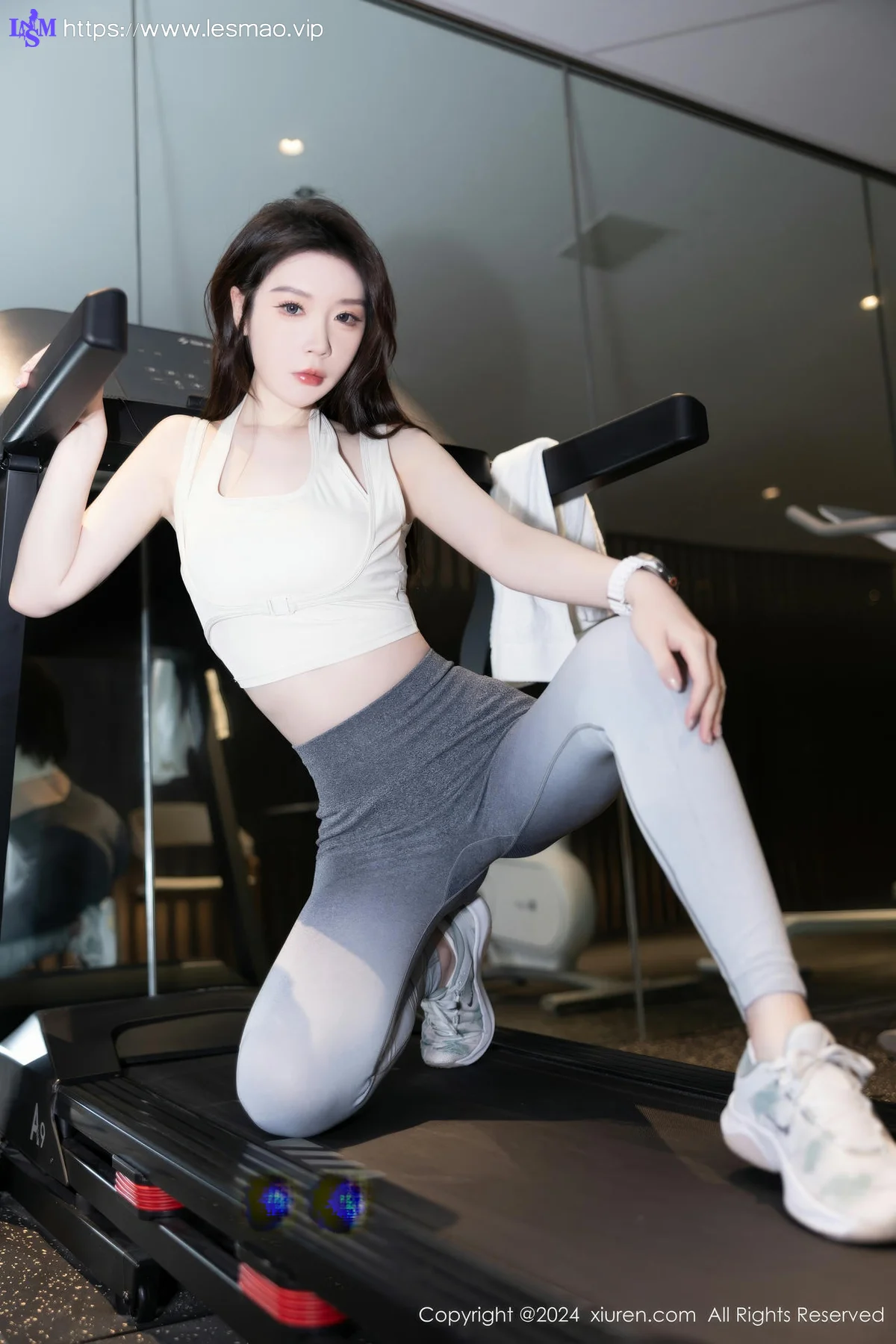 XiuRen 秀人 No.8767 梦心玥 灰色瑜伽裤性感写真33 - 14