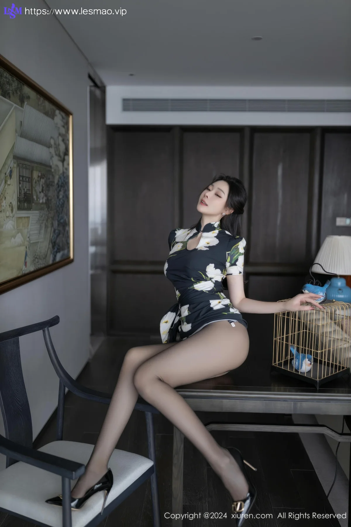 XiuRen 秀人 No.8768 小逗逗 魅惑黑丝性感写真11 - 15