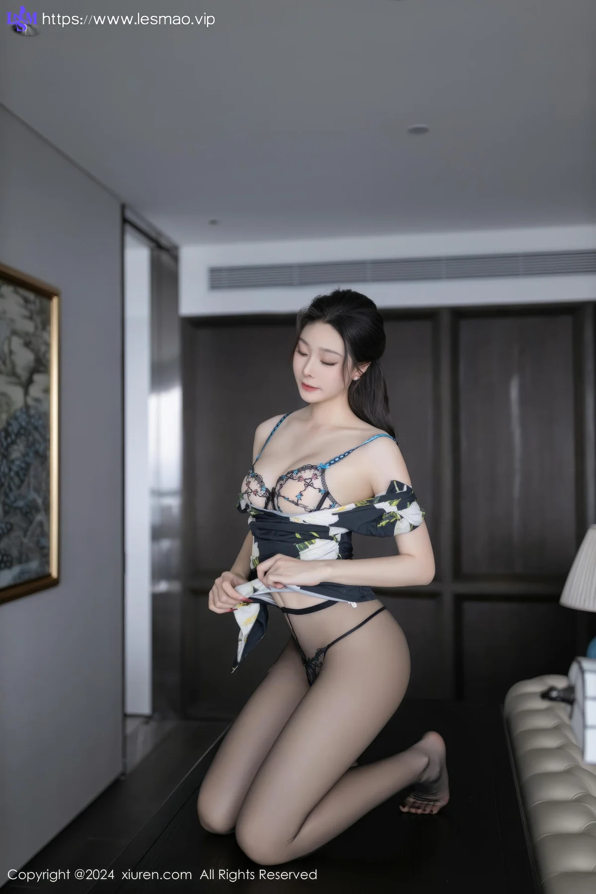 XiuRen 秀人 No.8768 小逗逗 魅惑黑丝性感写真11 - 27