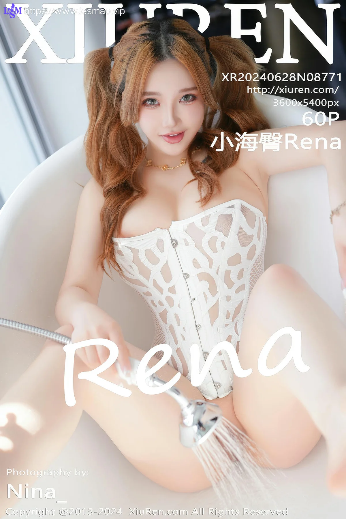 XiuRen 秀人 No.8771 小海臀Rena 白色轻透服饰性感写真11 - 61