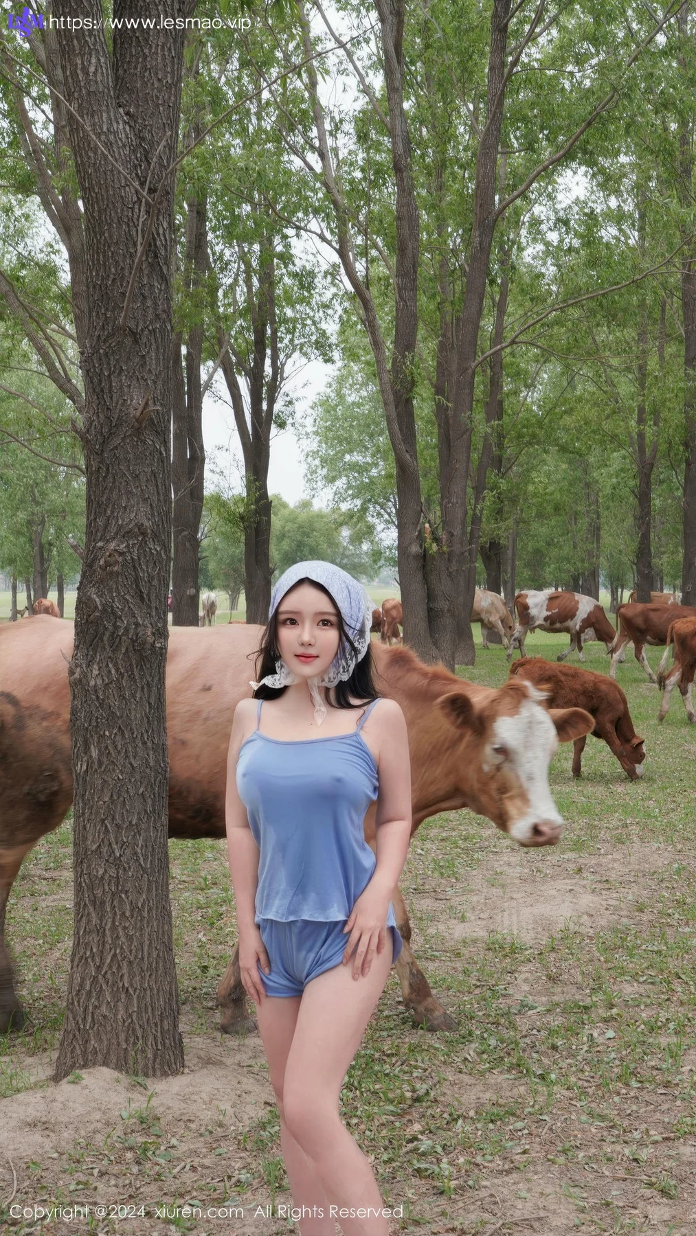 XiuRen 秀人 No.8777 小薯条nienie 放牛娃主题拍摄性感写真1 - 12