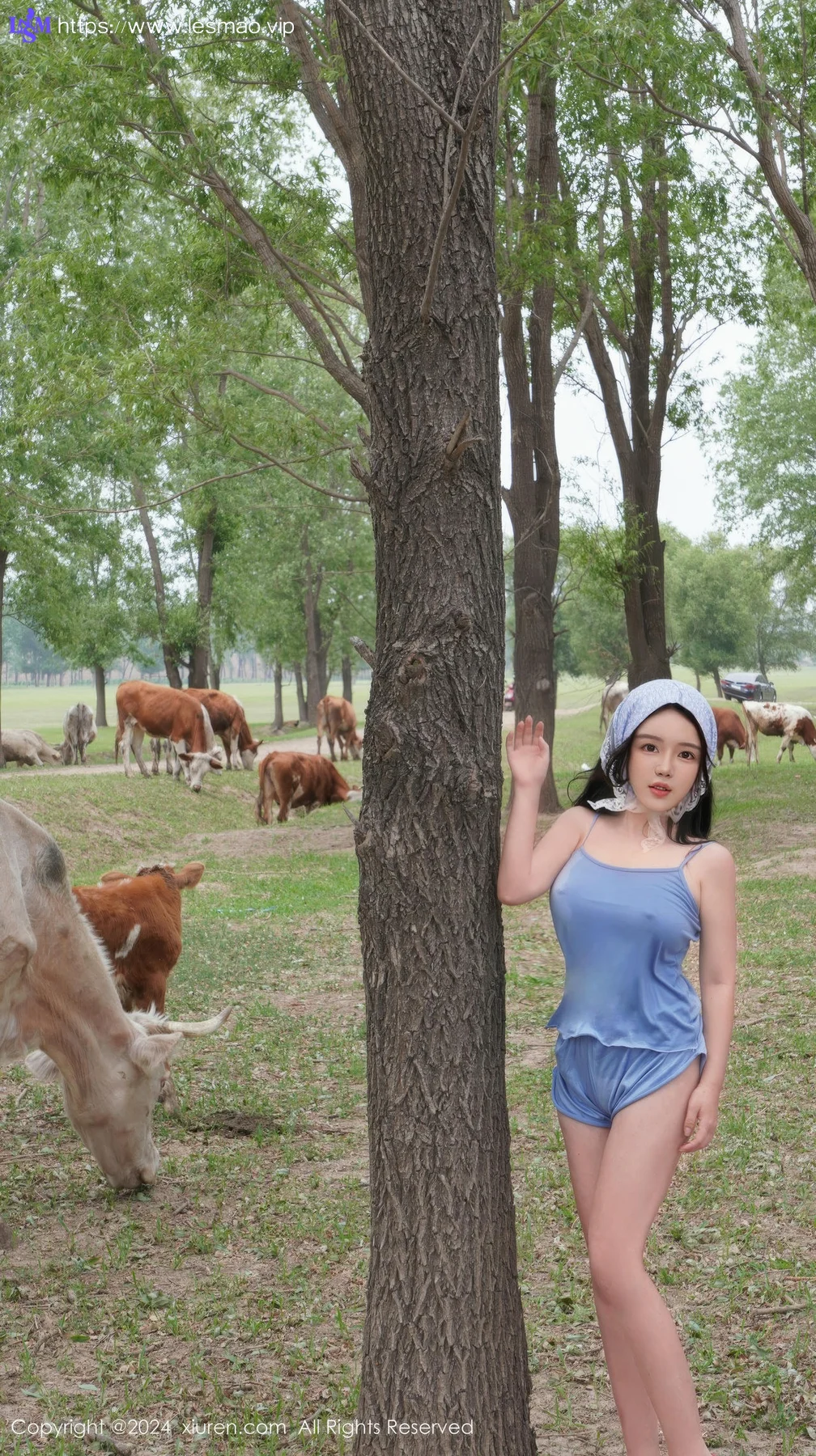 XiuRen 秀人 No.8777 小薯条nienie 放牛娃主题拍摄性感写真1 - 14